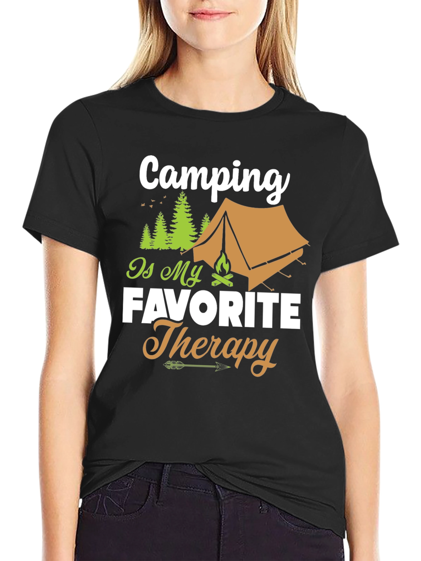 Camping is My Favorite Therapy T-Shirt