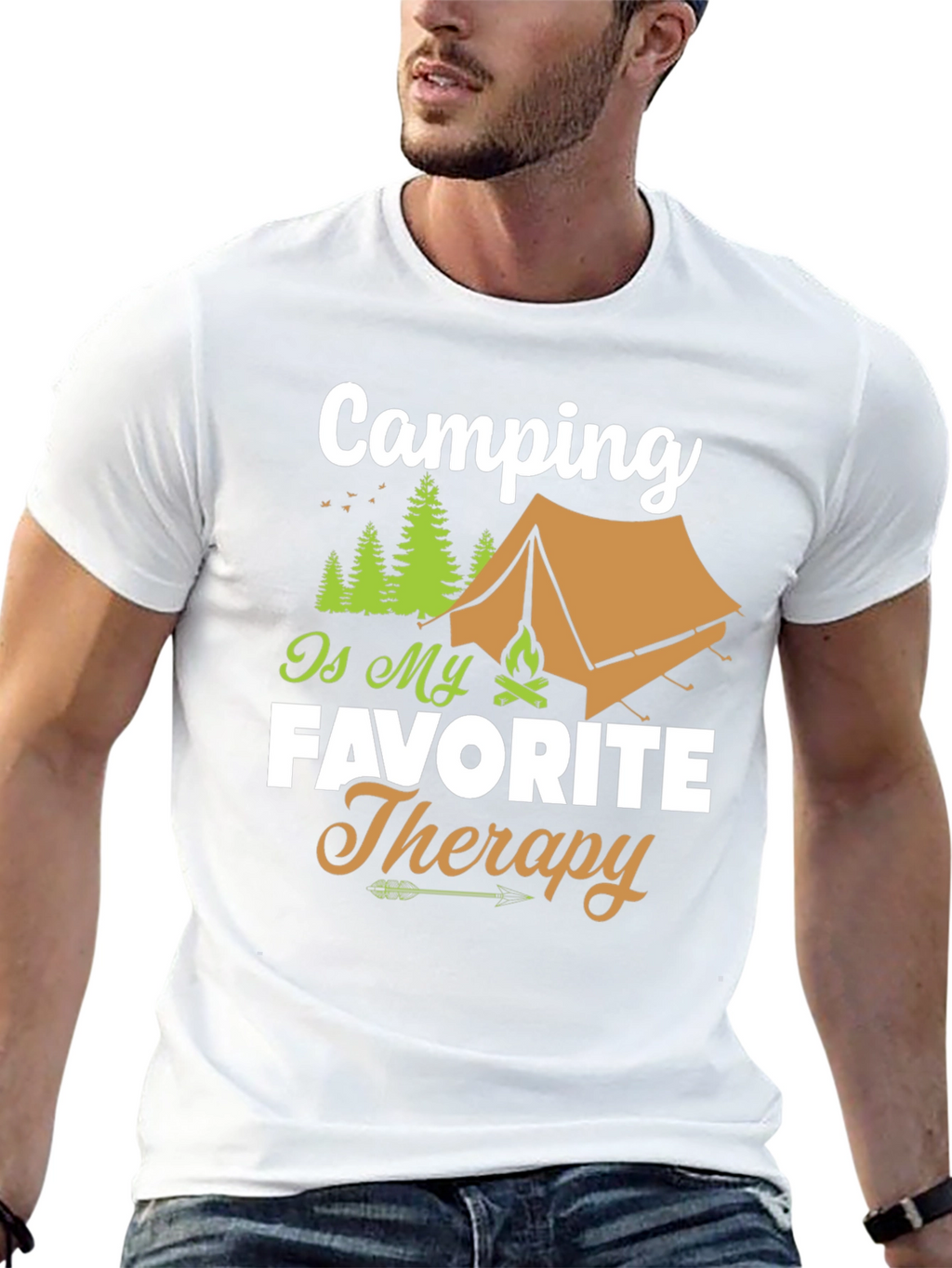 Camping is My Favorite Therapy T-Shirt
