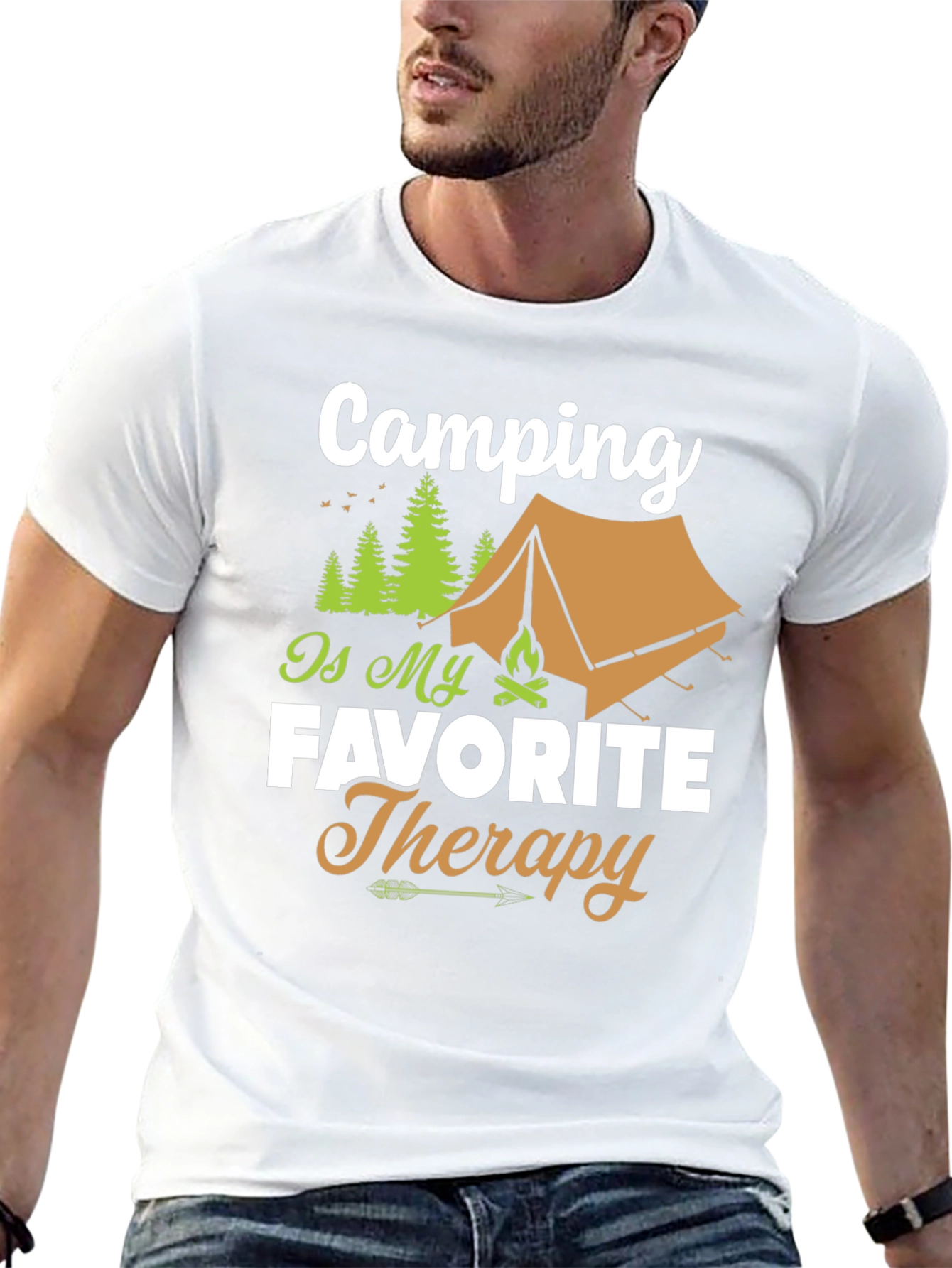 Camping is My Favorite Therapy T-Shirt
