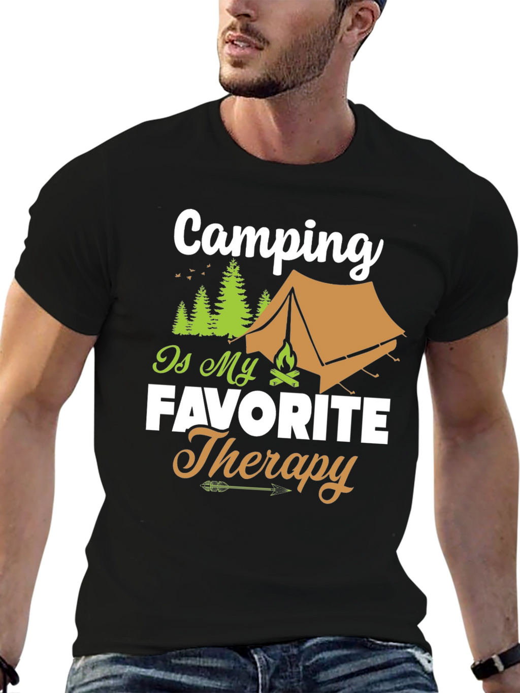 Camping is My Favorite Therapy T-Shirt
