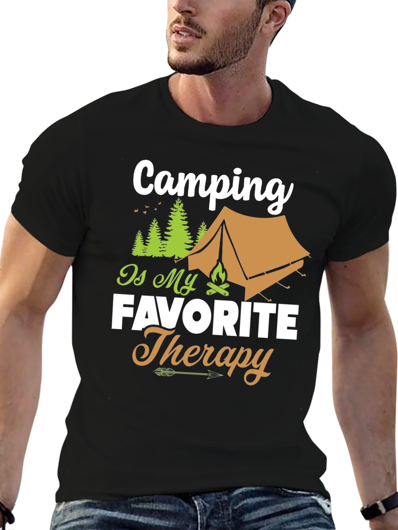 Camping is My Favorite Therapy T-Shirt