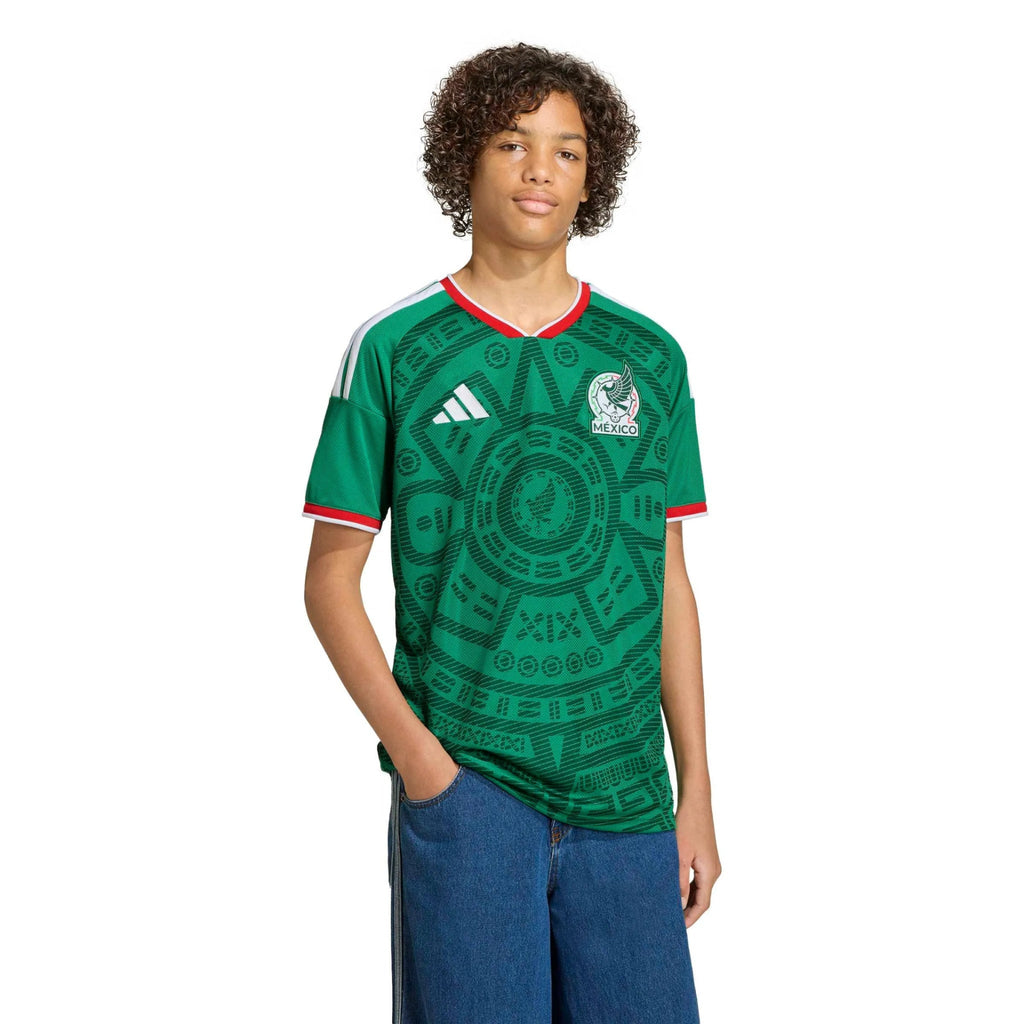 2026 Mexico Youth Stadium Home Soccer Jersey (Custom)