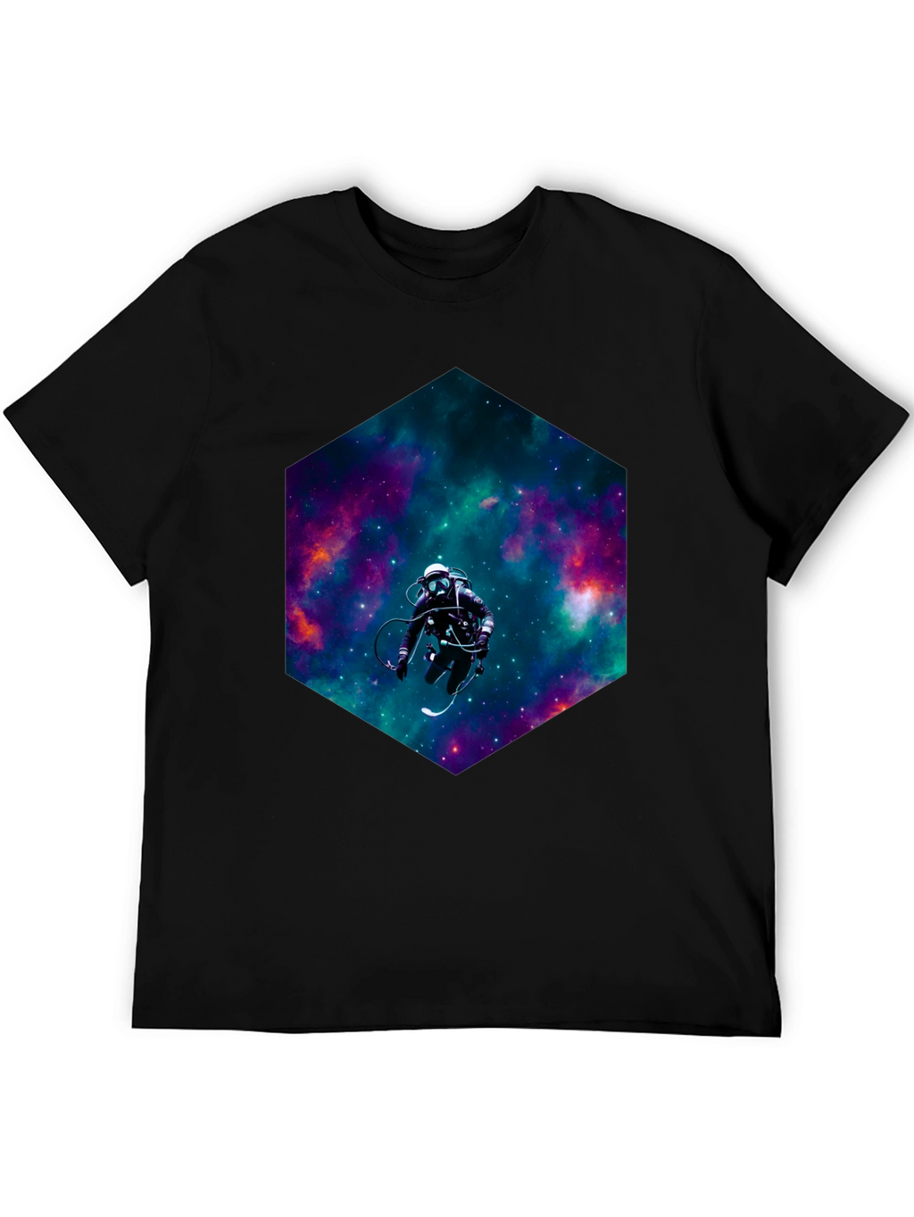 Cosmic Diver Black T-Shirt