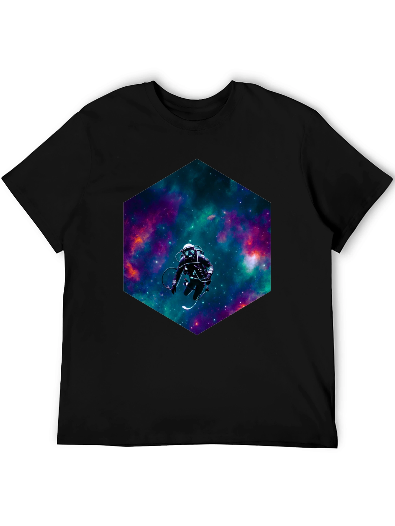 Cosmic Diver Black T-Shirt