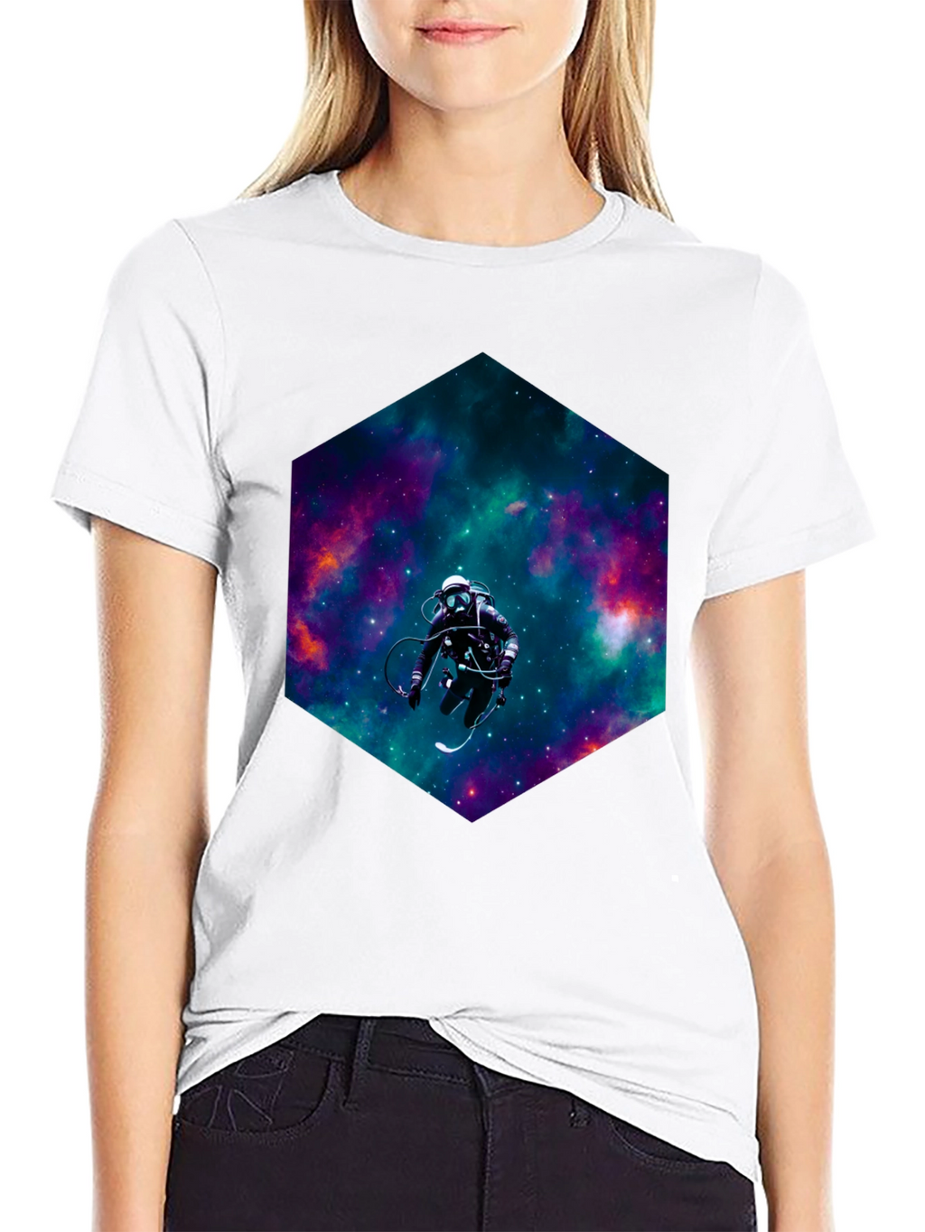Cosmic Diver Black T-Shirt