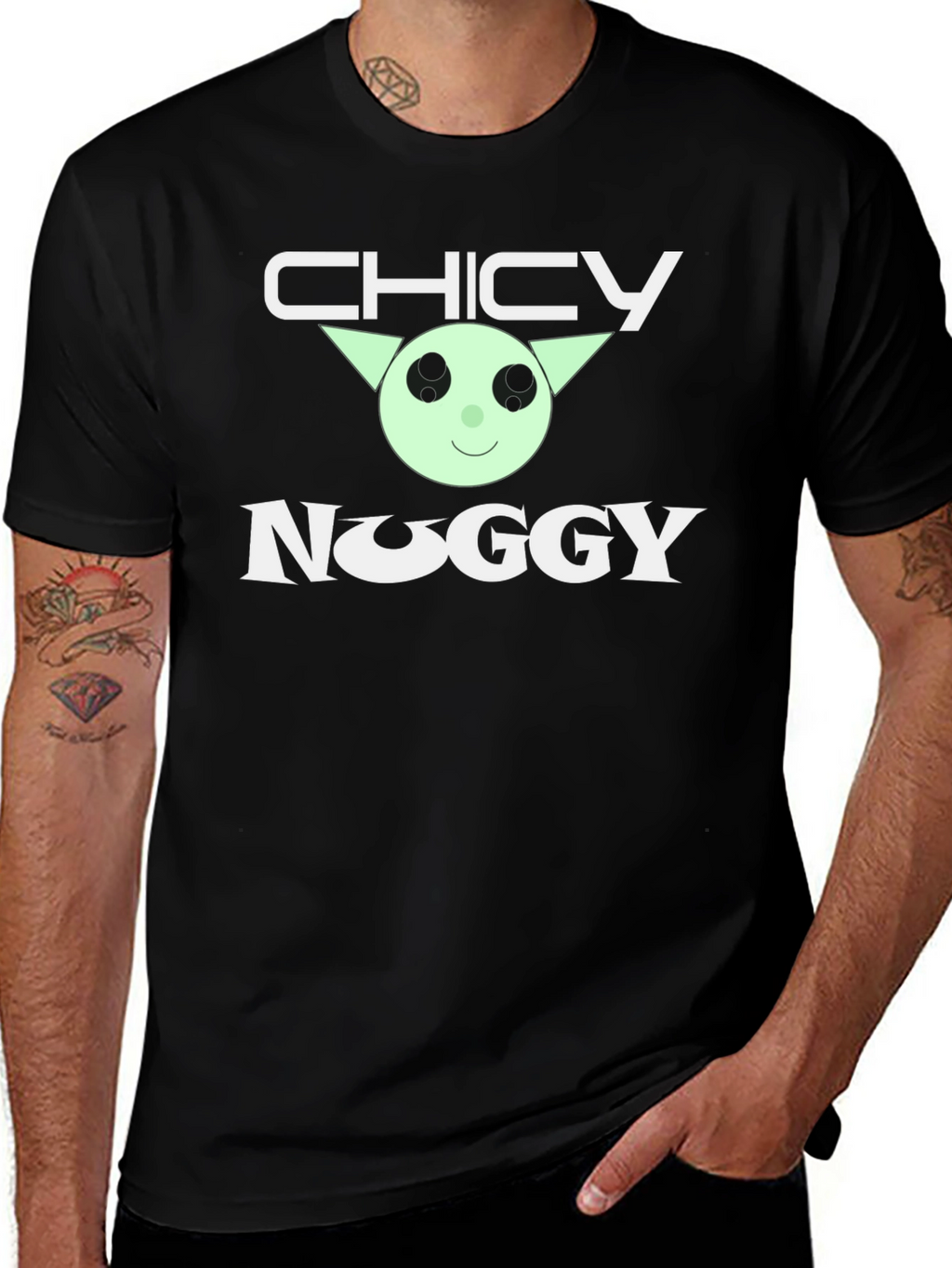 Chicy Noggy Black T-Shirt