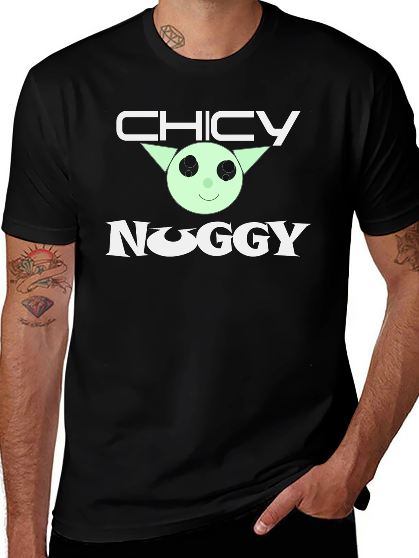 Chicy Noggy Black T-Shirt