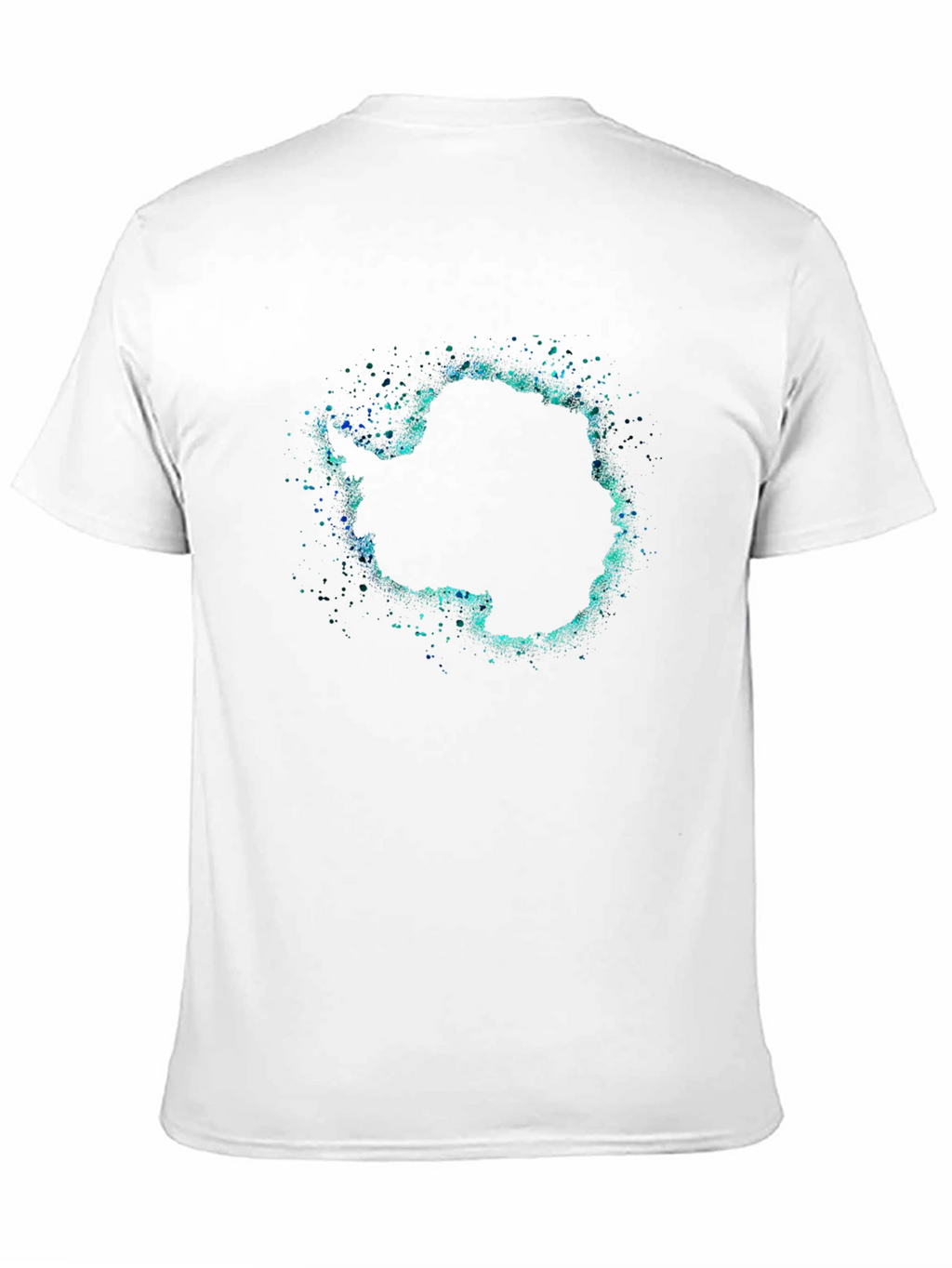 Antarctica Splatter Graphic Black T-Shirt