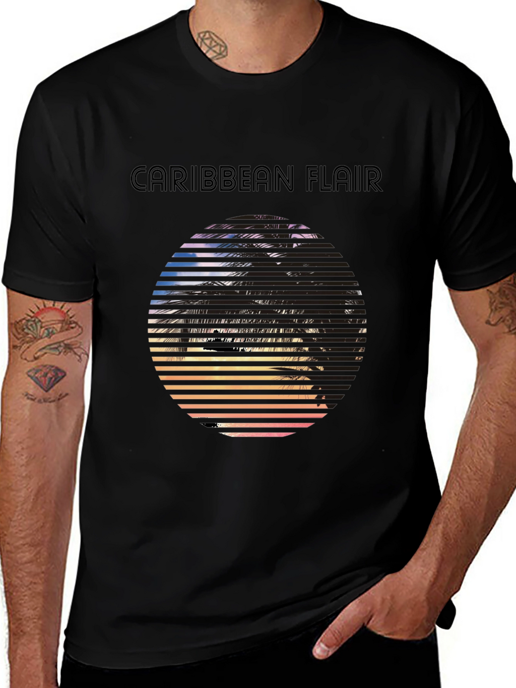 Caribbean Flair Graphic T-Shirt