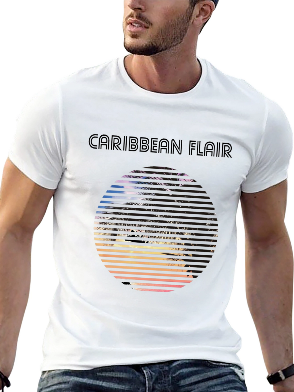 Caribbean Flair Graphic T-Shirt