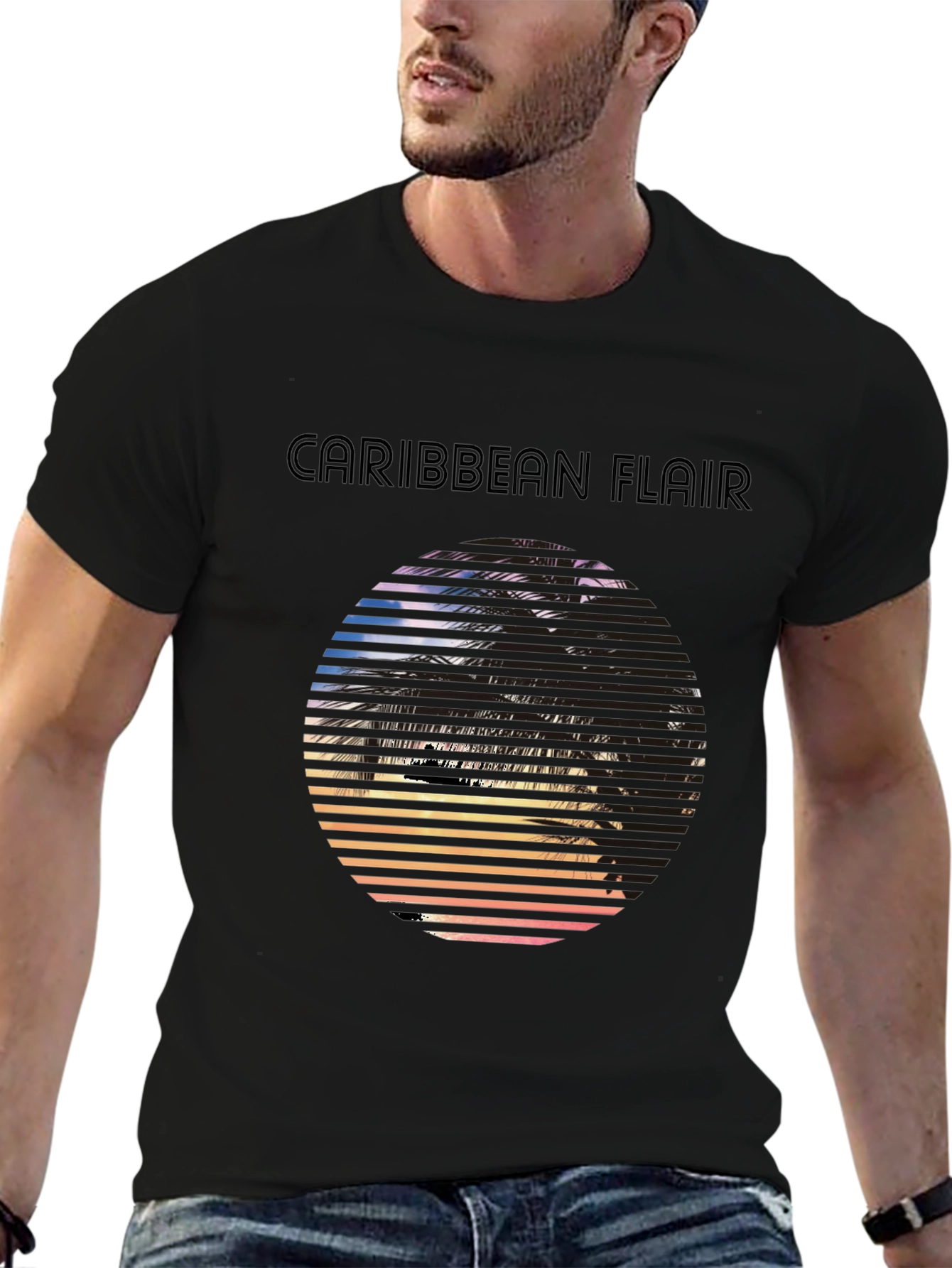 Caribbean Flair Graphic T-Shirt