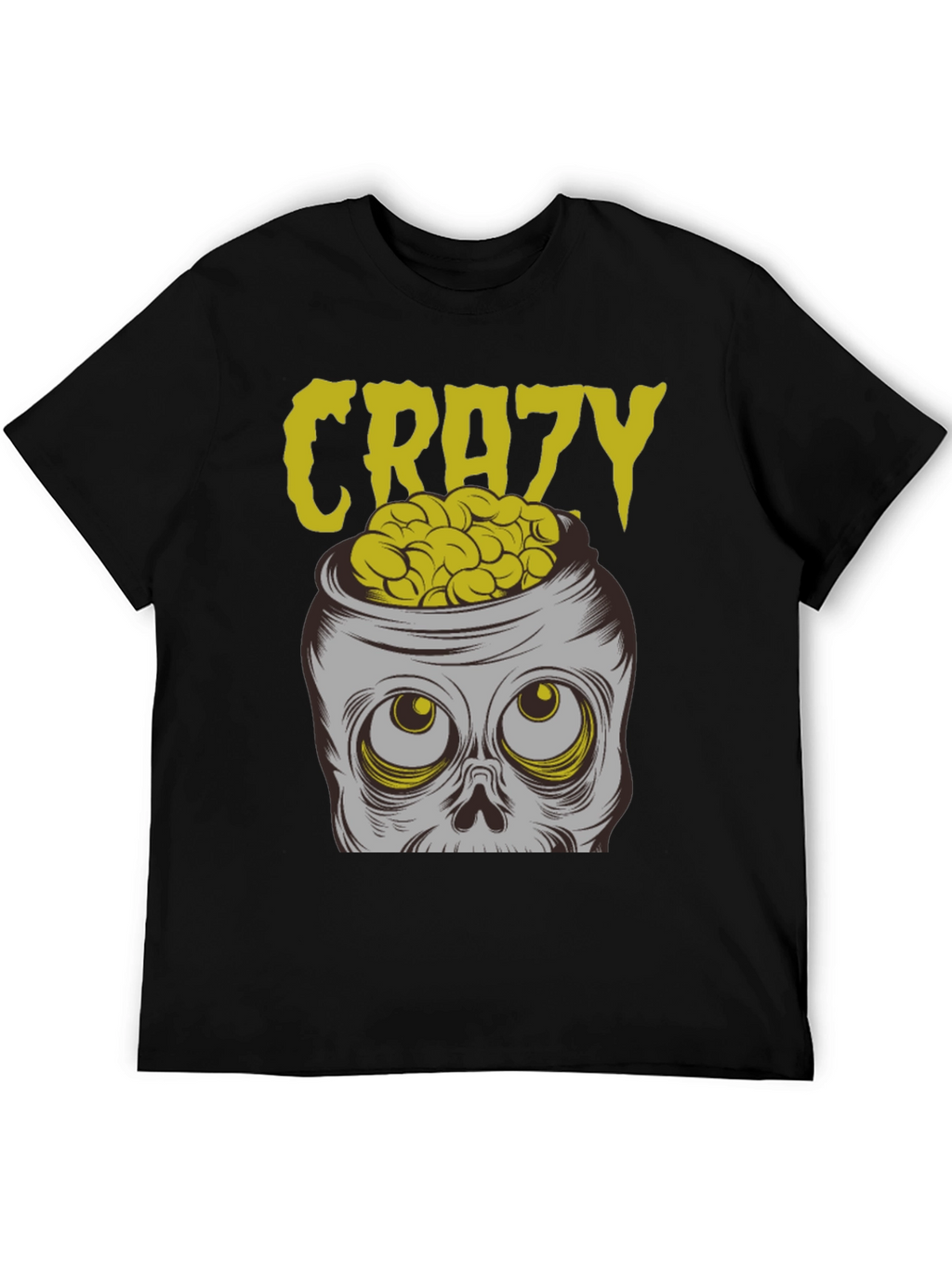 Crazy Brains T-Shirt - Skull Graphic Tee