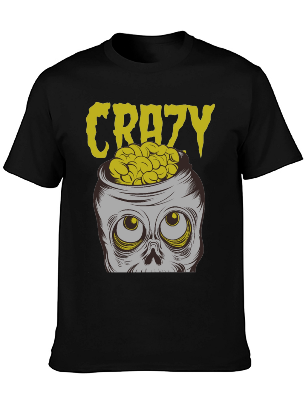 Crazy Brains T-Shirt - Skull Graphic Tee