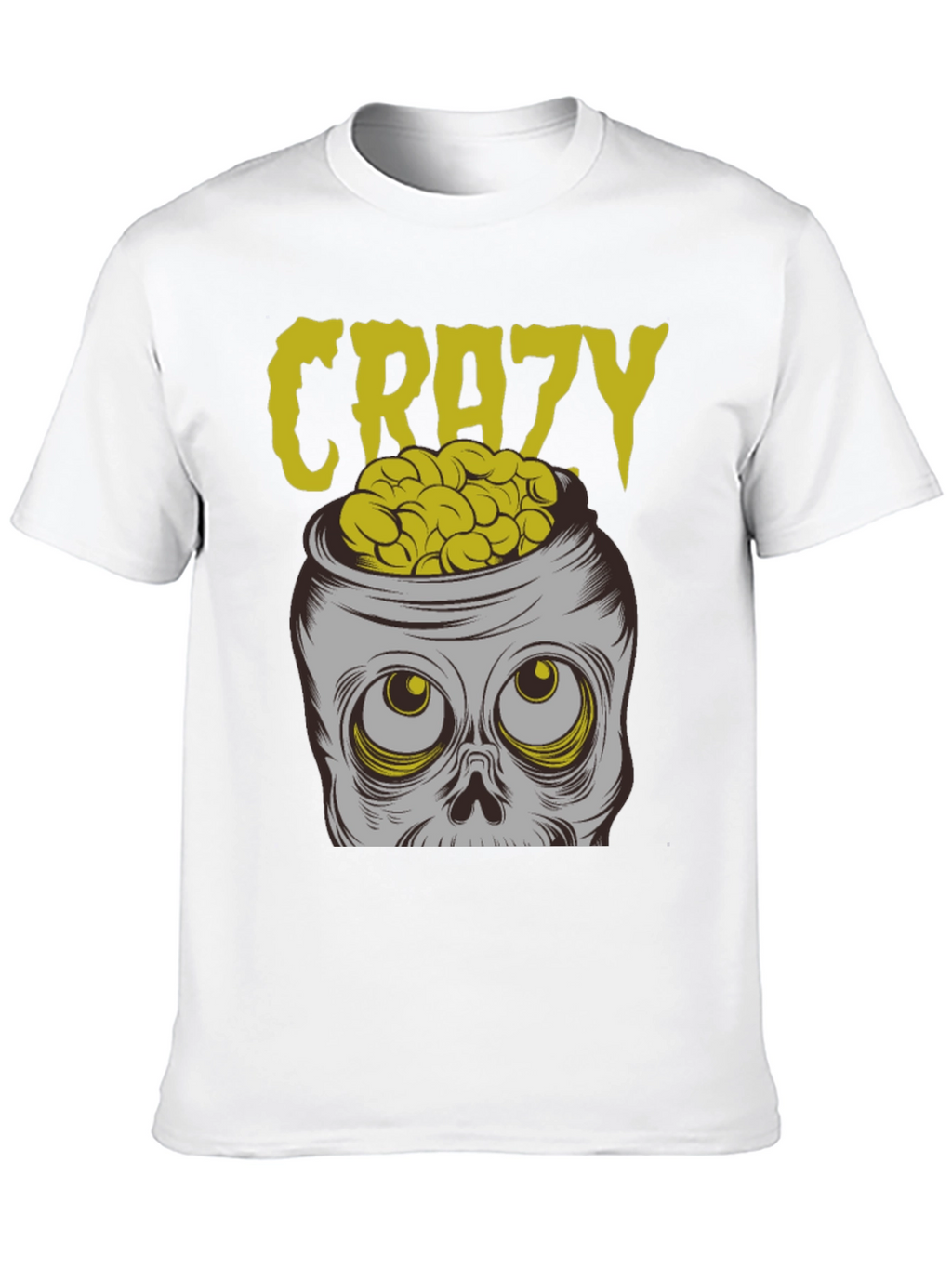 Crazy Brains T-Shirt - Skull Graphic Tee