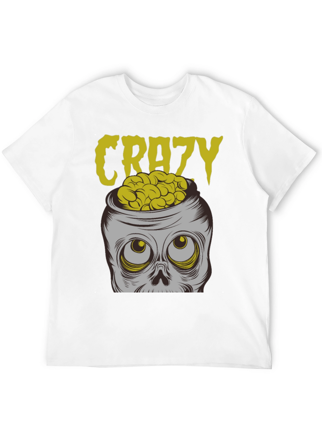 Crazy Brains T-Shirt - Skull Graphic Tee