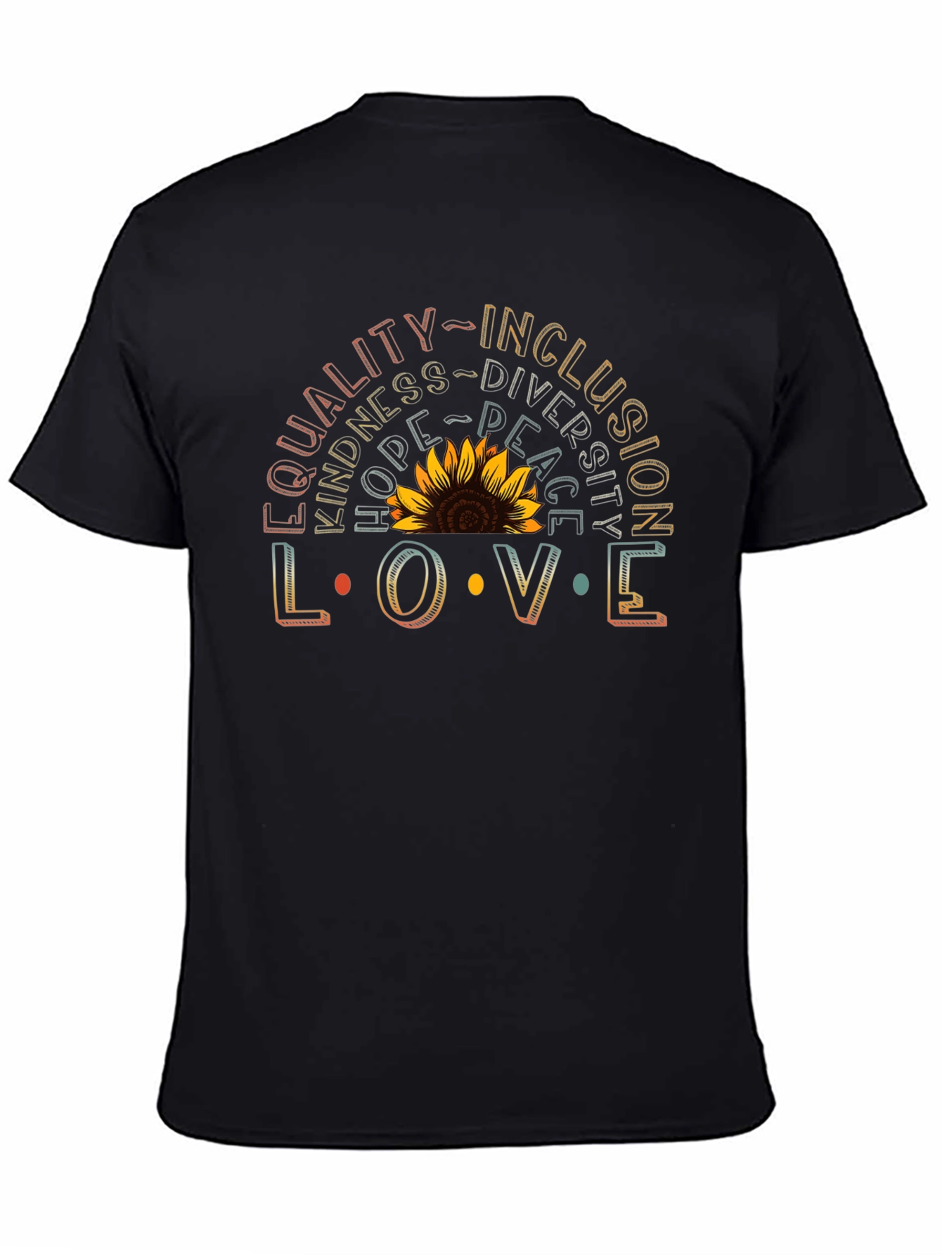 Equality Inclusion Love Sunflower Graphic Tee