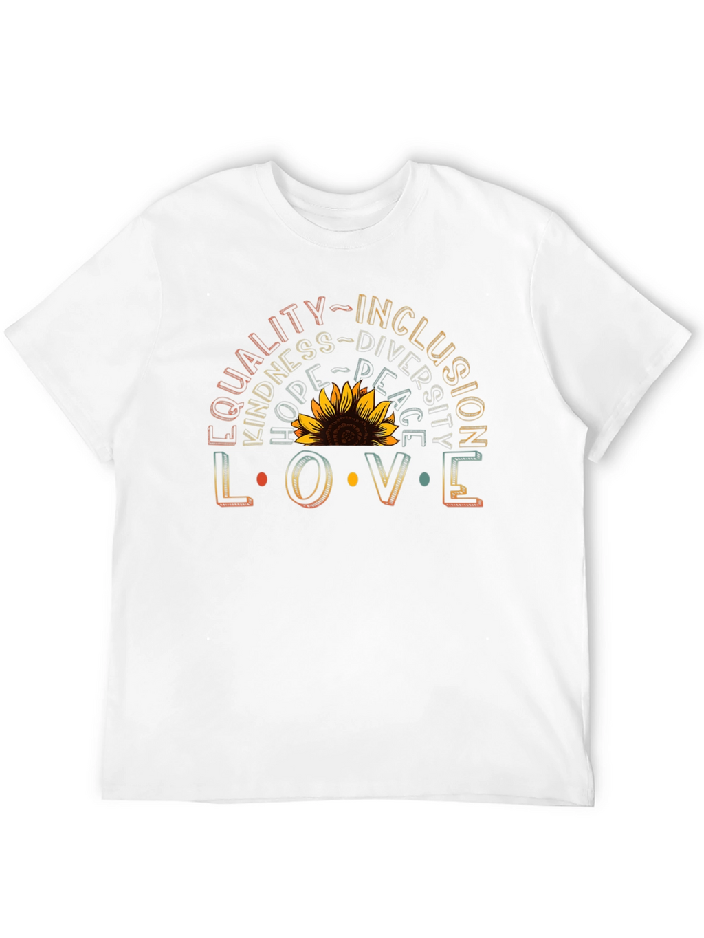 Equality Inclusion Love Sunflower Graphic Tee