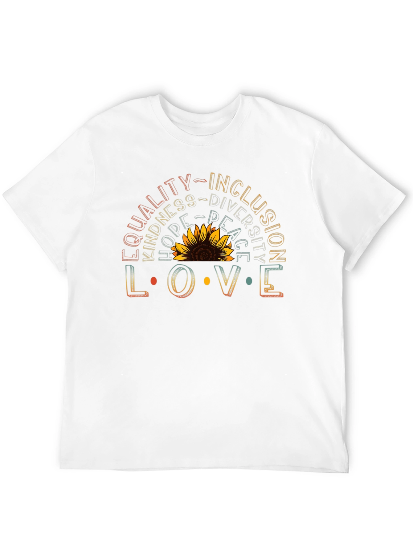 Equality Inclusion Love Sunflower Graphic Tee