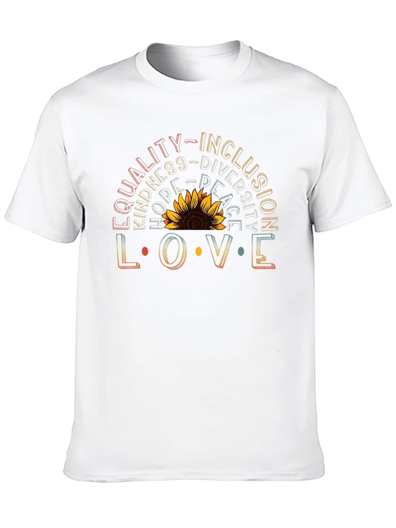Equality Inclusion Love Sunflower Graphic Tee