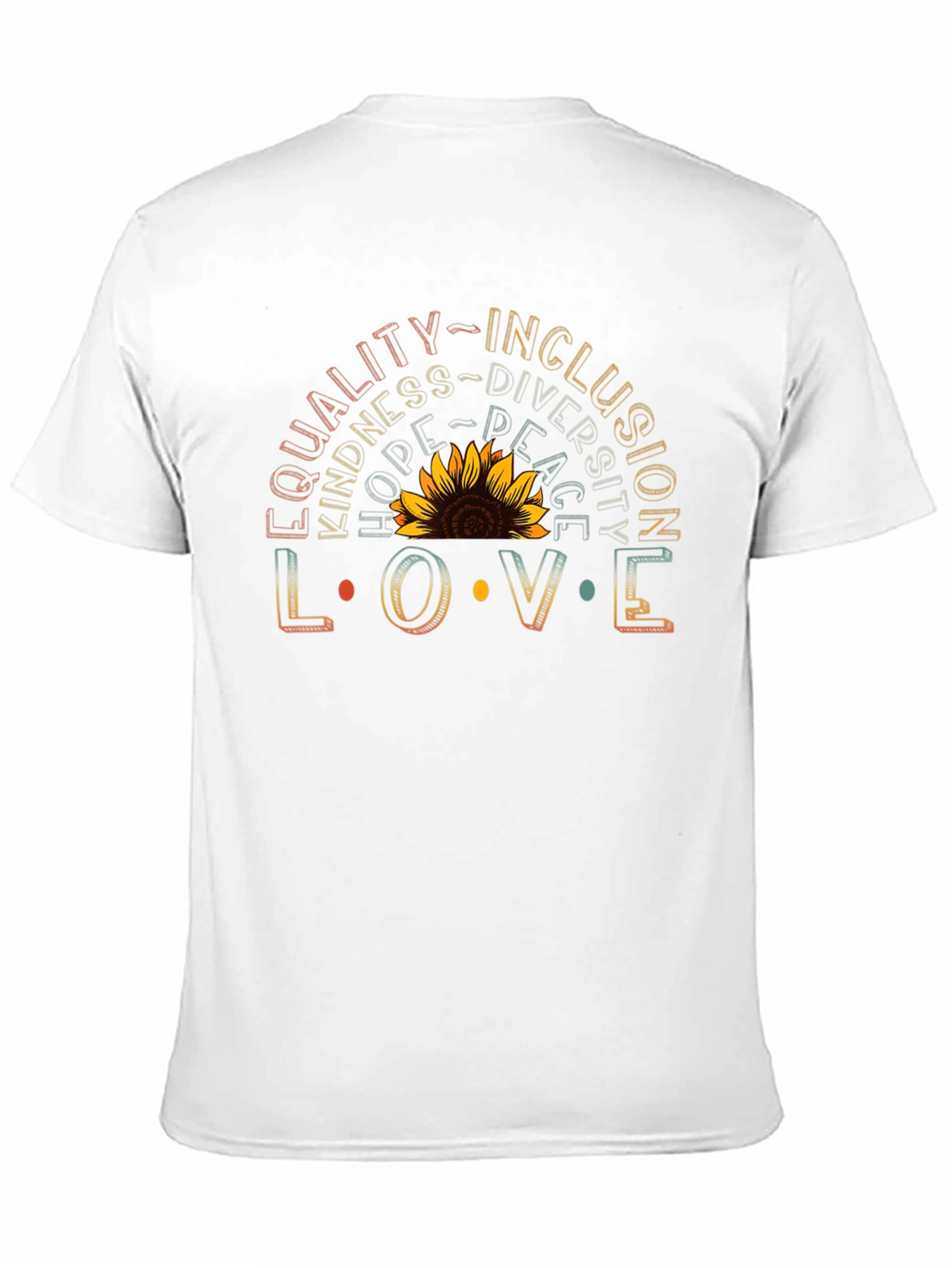 Equality Inclusion Love Sunflower Graphic Tee