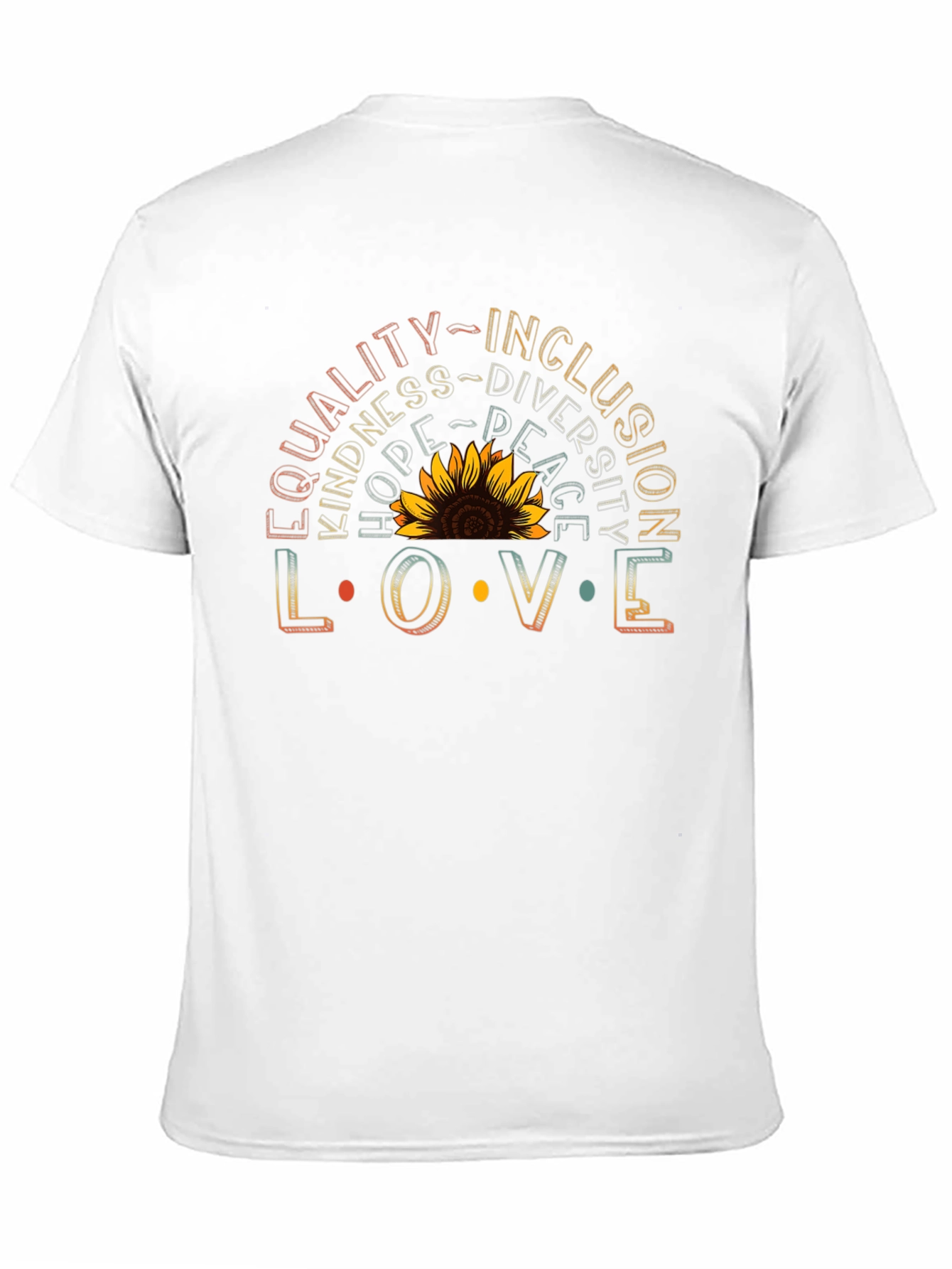 Equality Inclusion Love Sunflower Graphic Tee