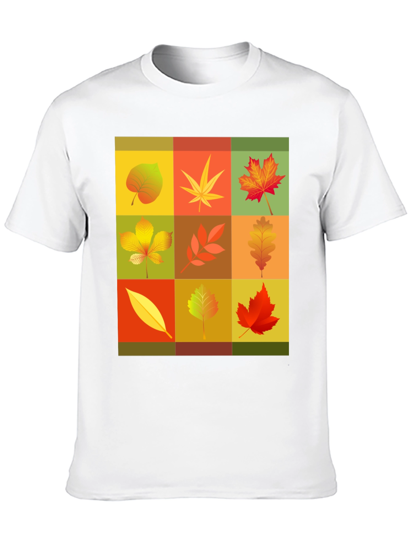 Autumn Leaves Graphic Tee - Black Unisex T-Shirt