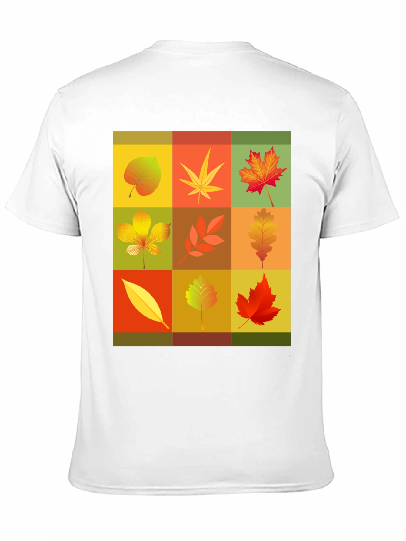 Autumn Leaves Graphic Tee - Black Unisex T-Shirt