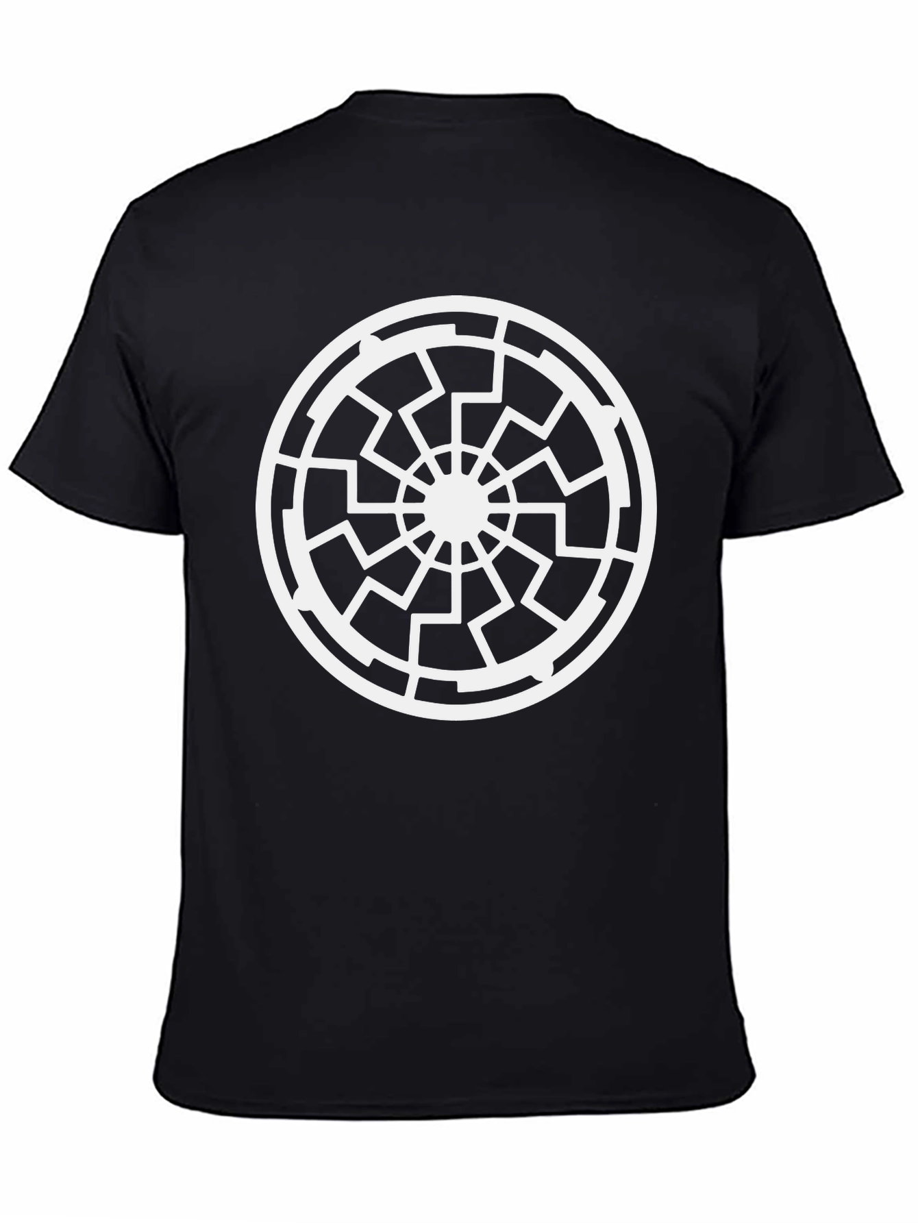 Black Sun Symbol T-Shirt - Modern Graphic Design