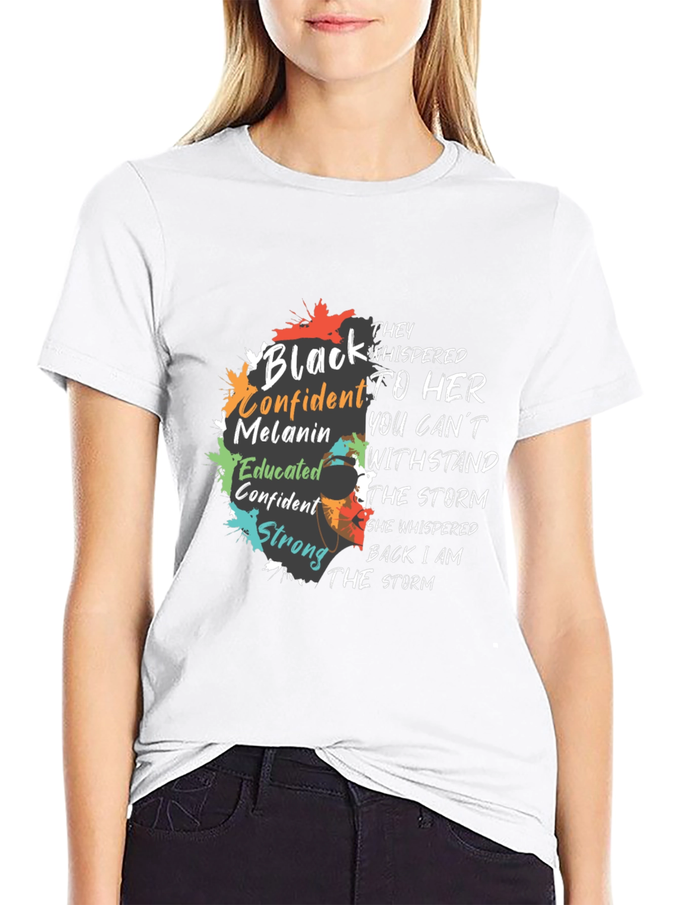 Empowered Black Confident Melanin Graphic T-Shirt
