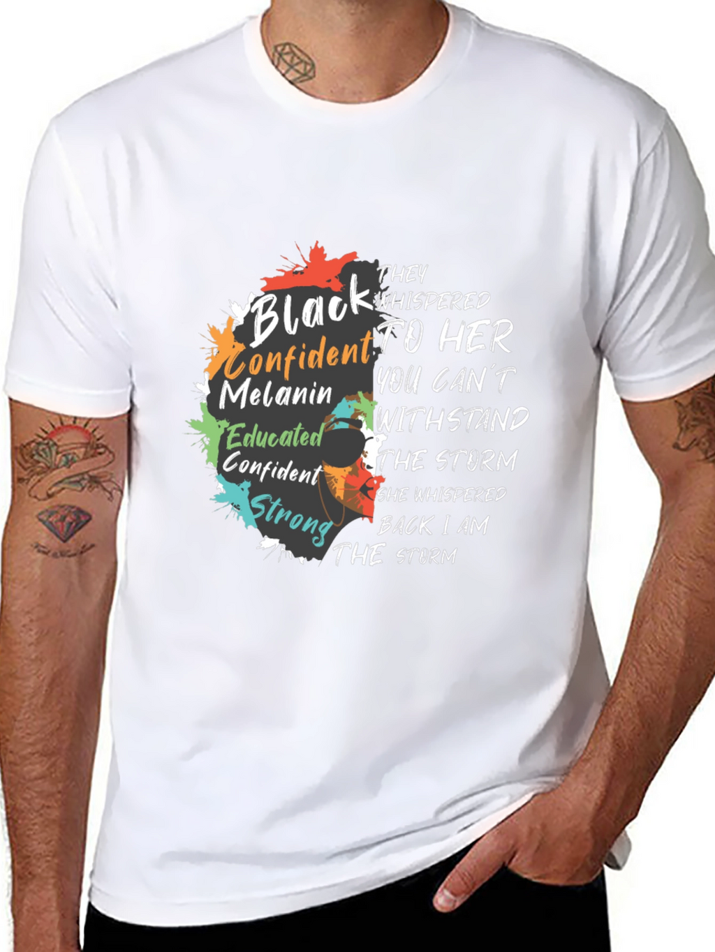 Empowered Black Confident Melanin Graphic T-Shirt