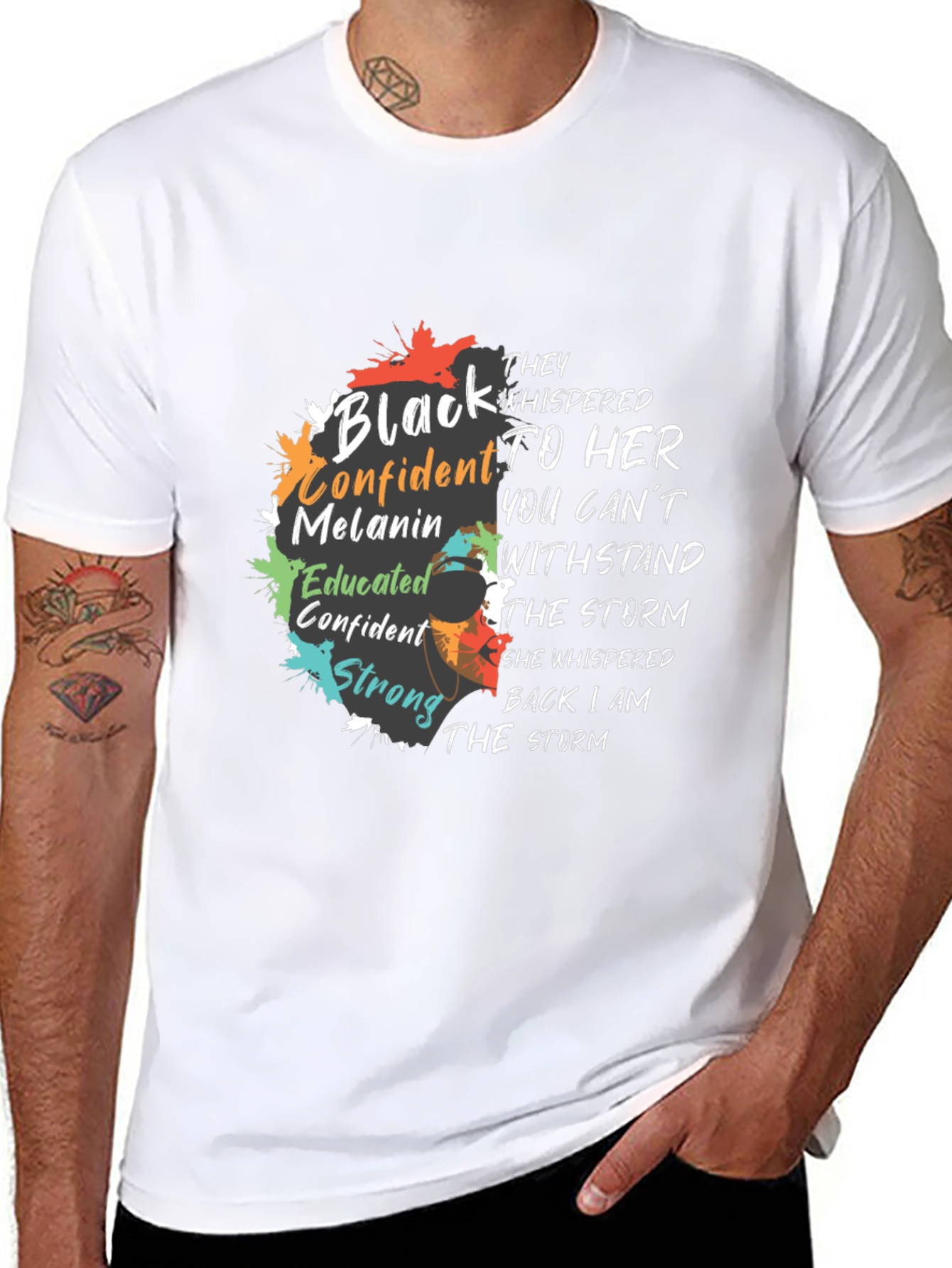Empowered Black Confident Melanin Graphic T-Shirt