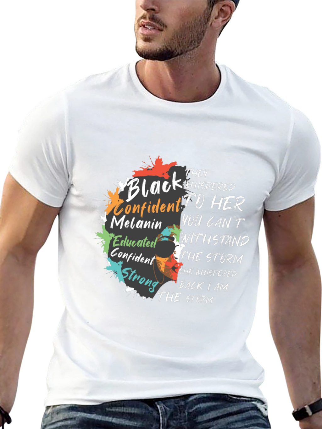 Empowered Black Confident Melanin Graphic T-Shirt