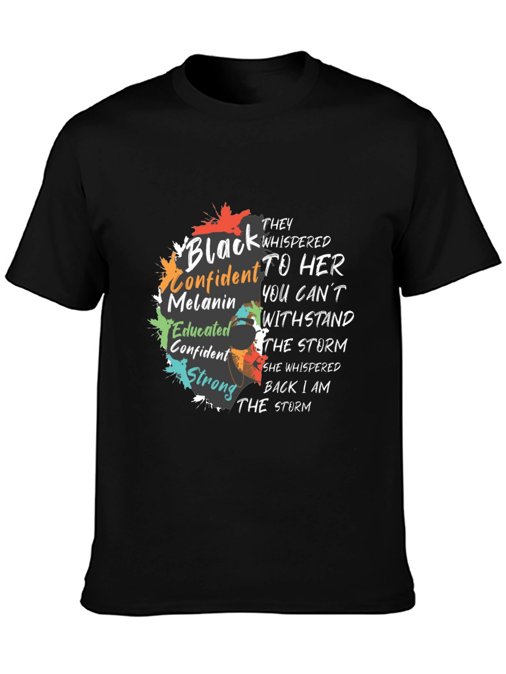 Empowered Black Confident Melanin Graphic T-Shirt
