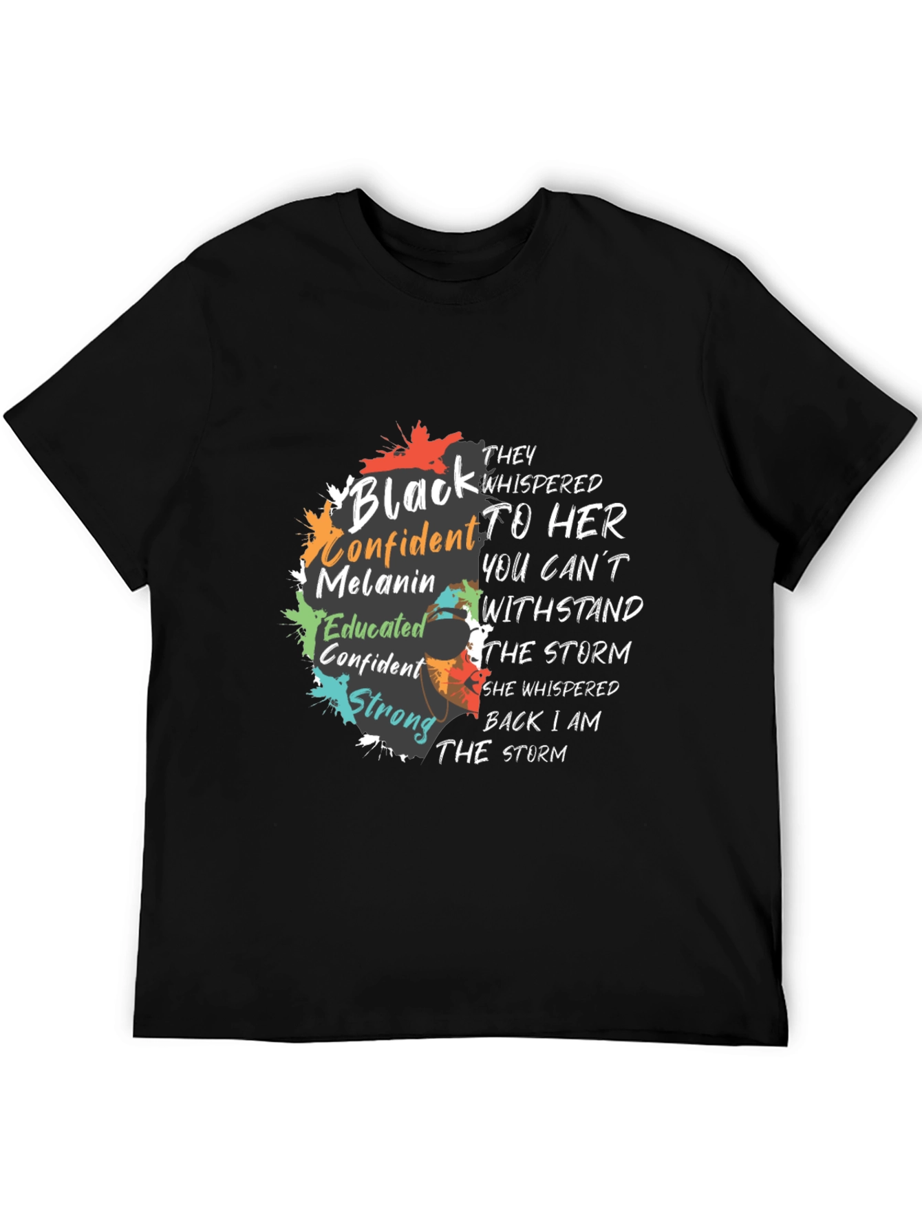 Empowered Black Confident Melanin Graphic T-Shirt