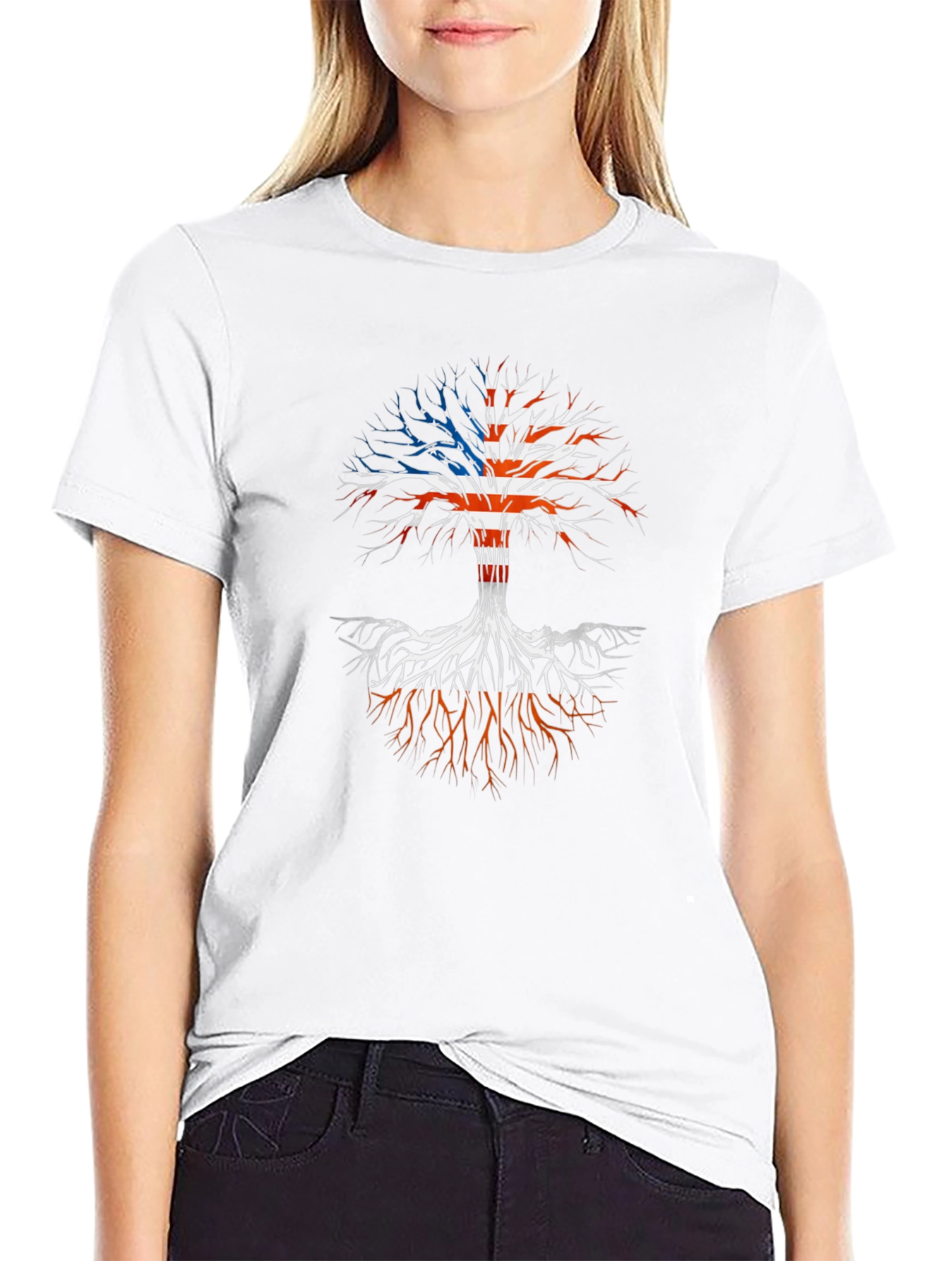 American Roots Tree Graphic T-Shirt