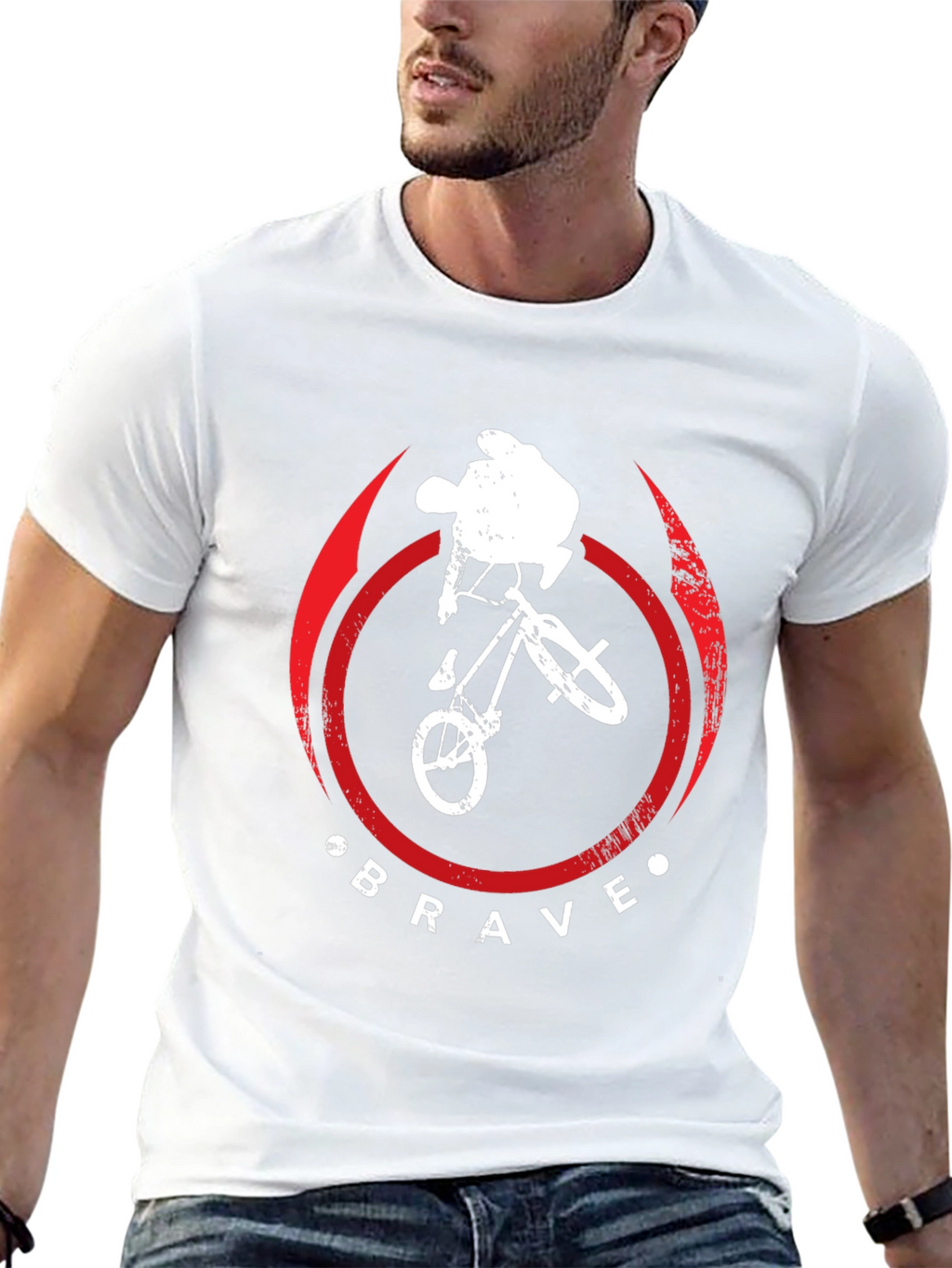Brave BMX Rider Graphic Tee