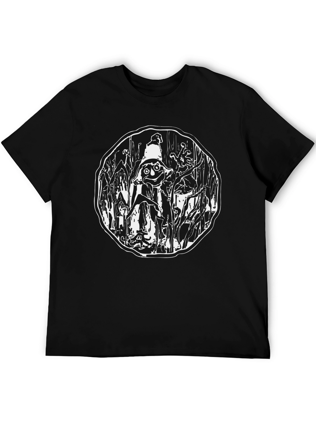 Scarecrow Graphic Tee - Black Cotton Blend