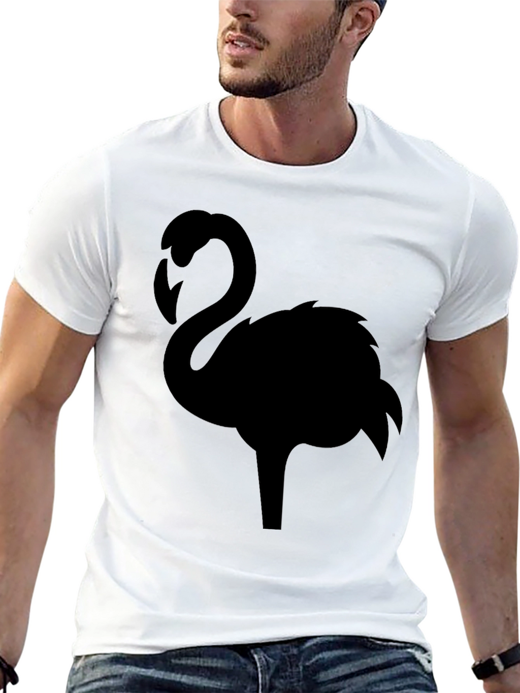 Black Flamingo Graphic T-Shirt