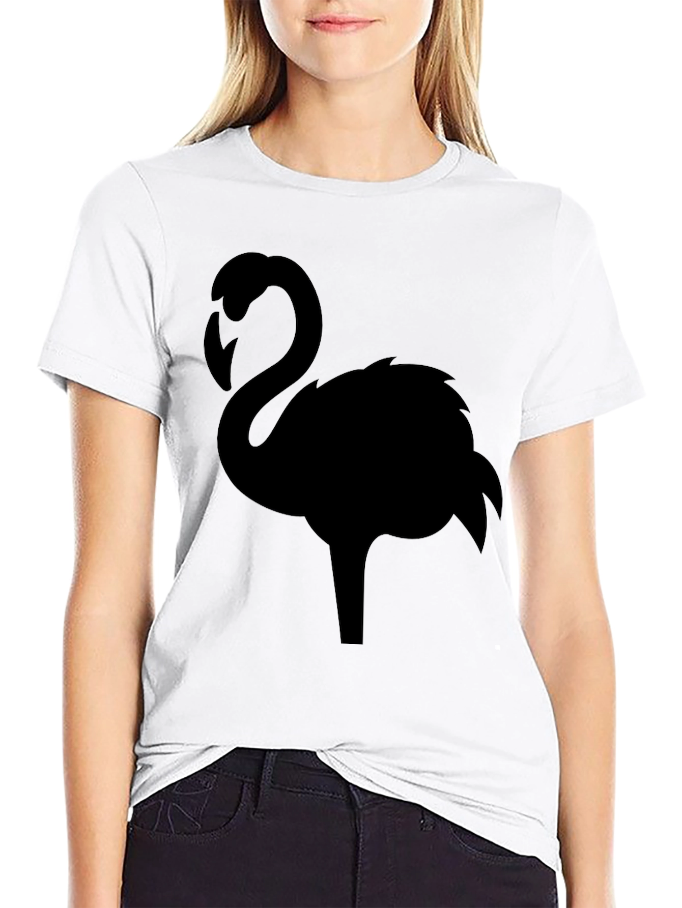 Black Flamingo Graphic T-Shirt