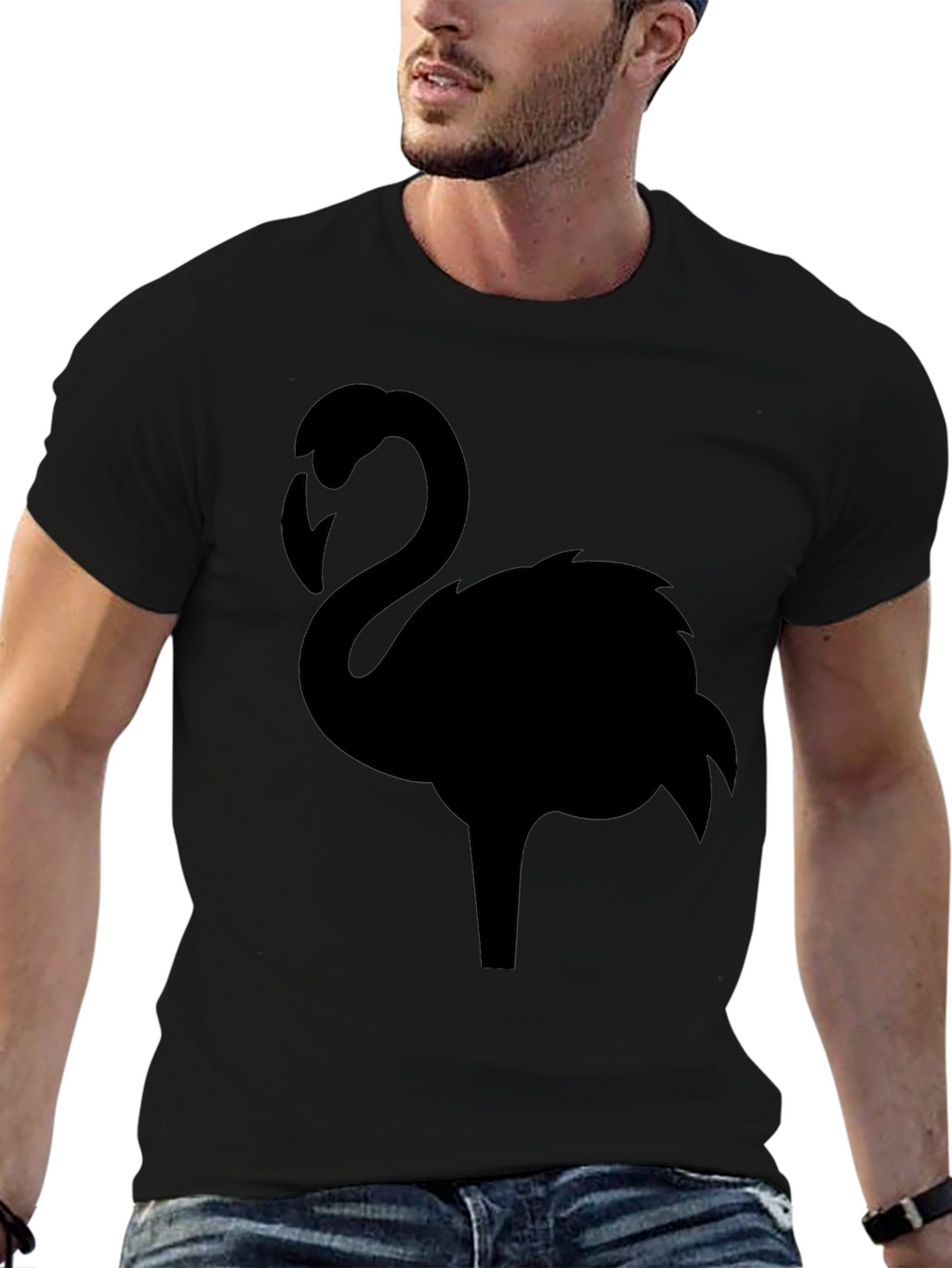 Black Flamingo Graphic T-Shirt