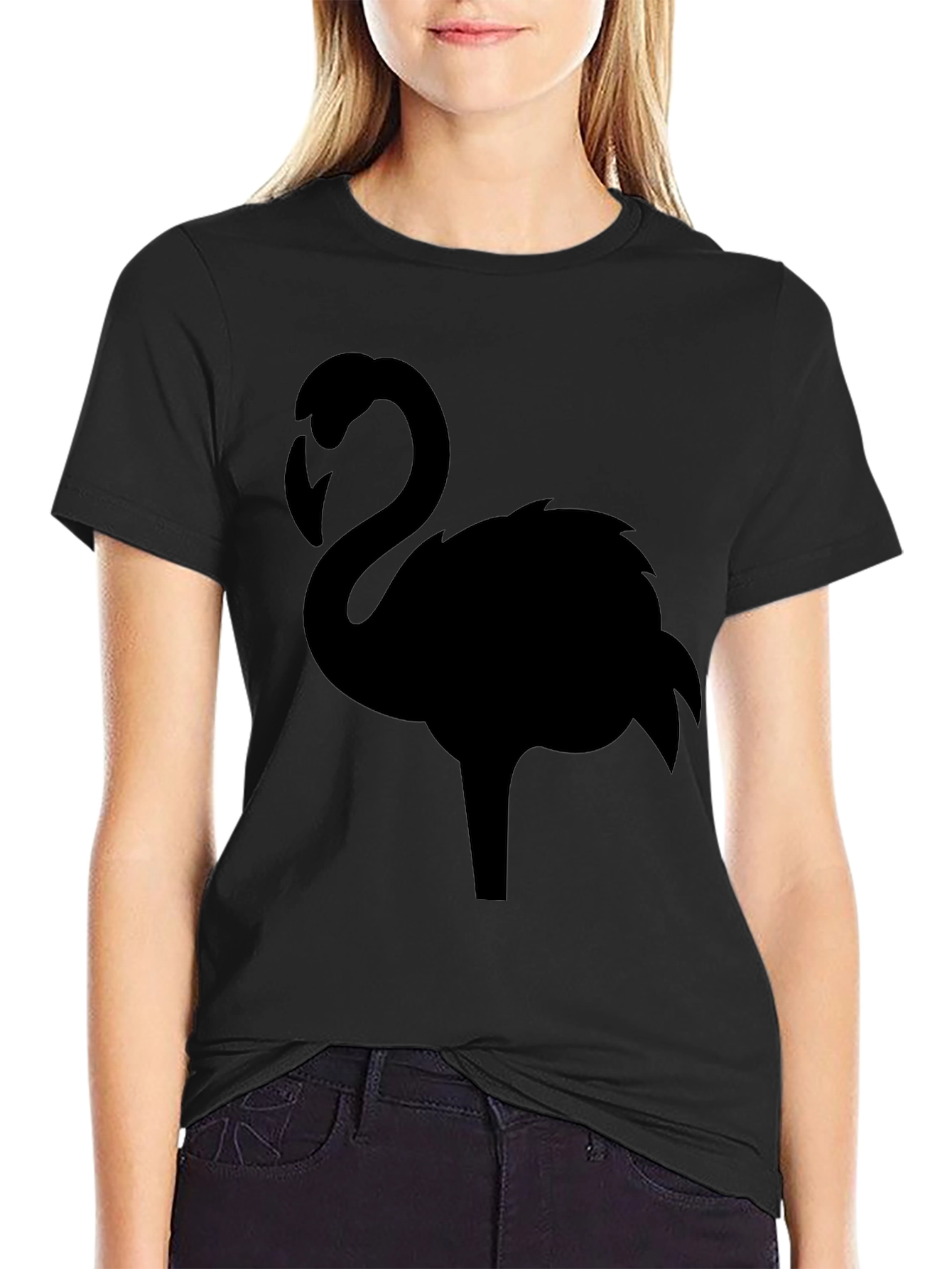 Black Flamingo Graphic T-Shirt