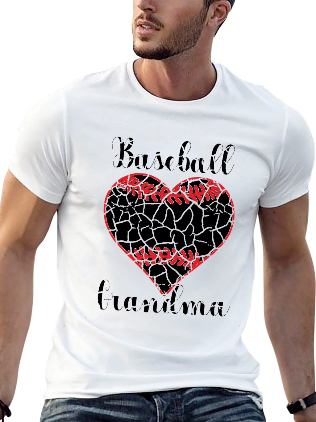 Baseball Grandma Graphic T-Shirt