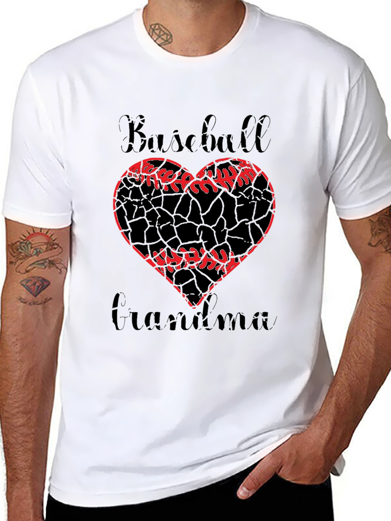 Baseball Grandma Graphic T-Shirt