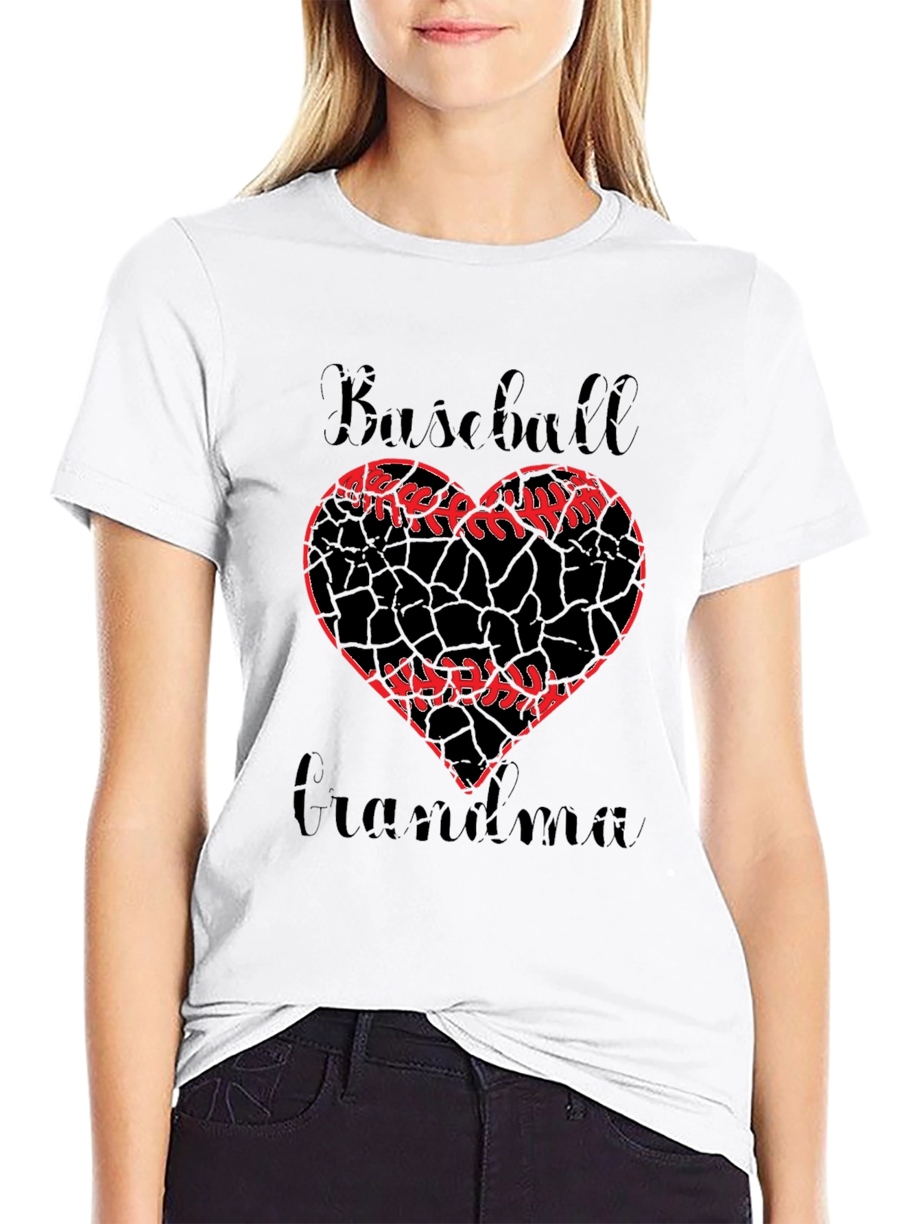 Baseball Grandma Graphic T-Shirt