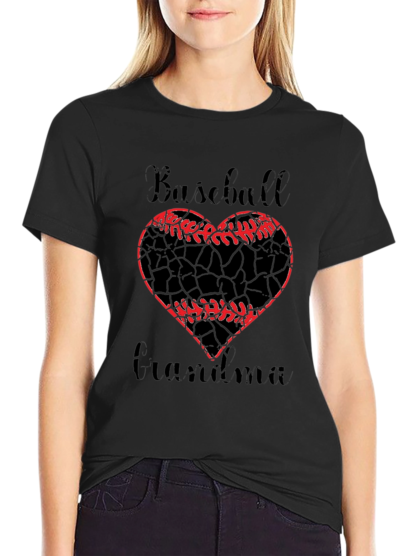 Baseball Grandma Graphic T-Shirt