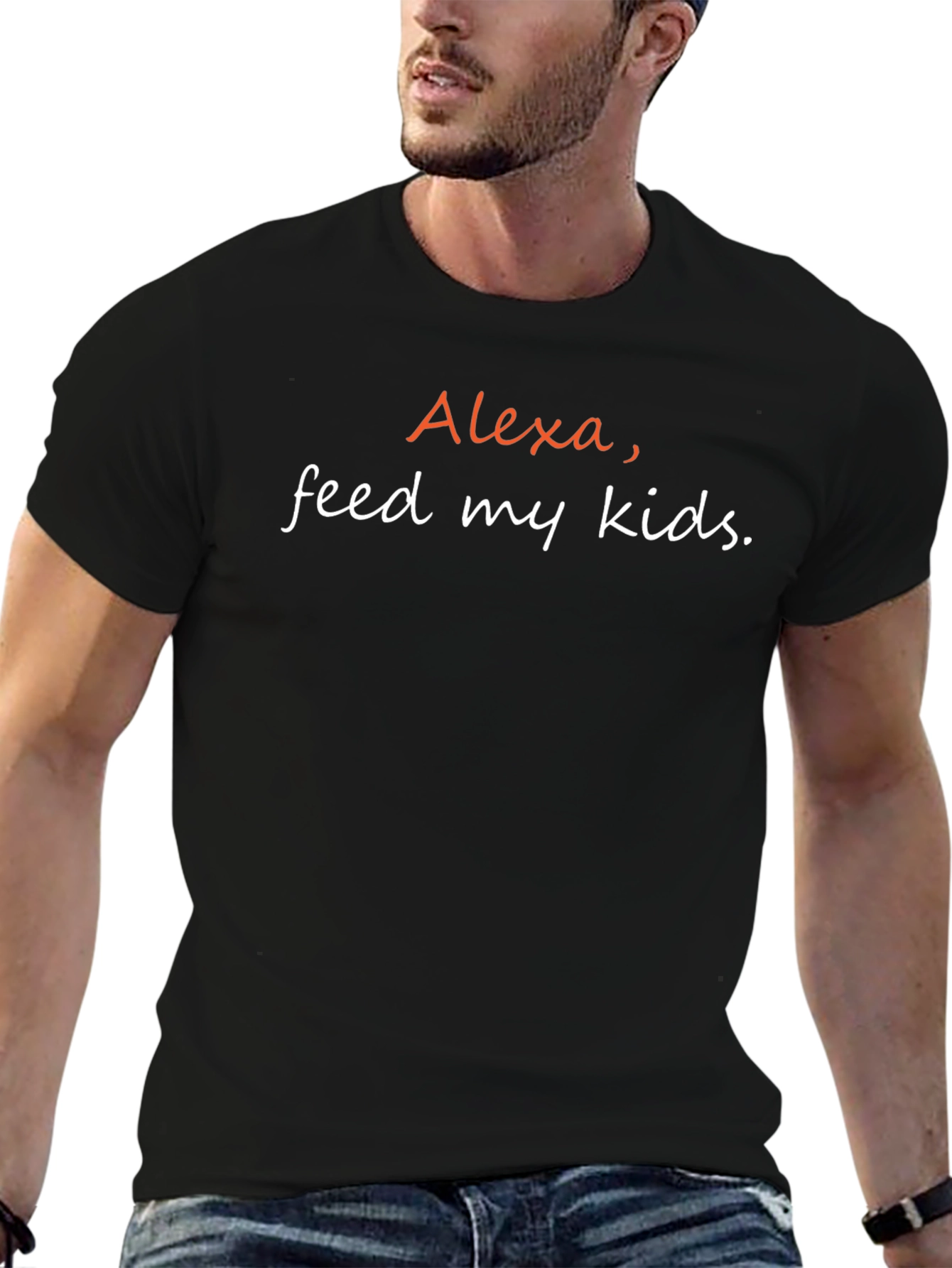 Alexa Feed My Kids T-Shirt - Humorous Parent Tee