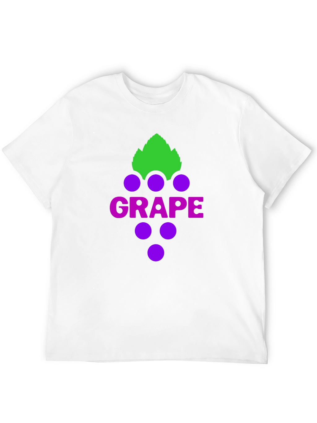 Grape Graphic Tee - Casual Black T-Shirt