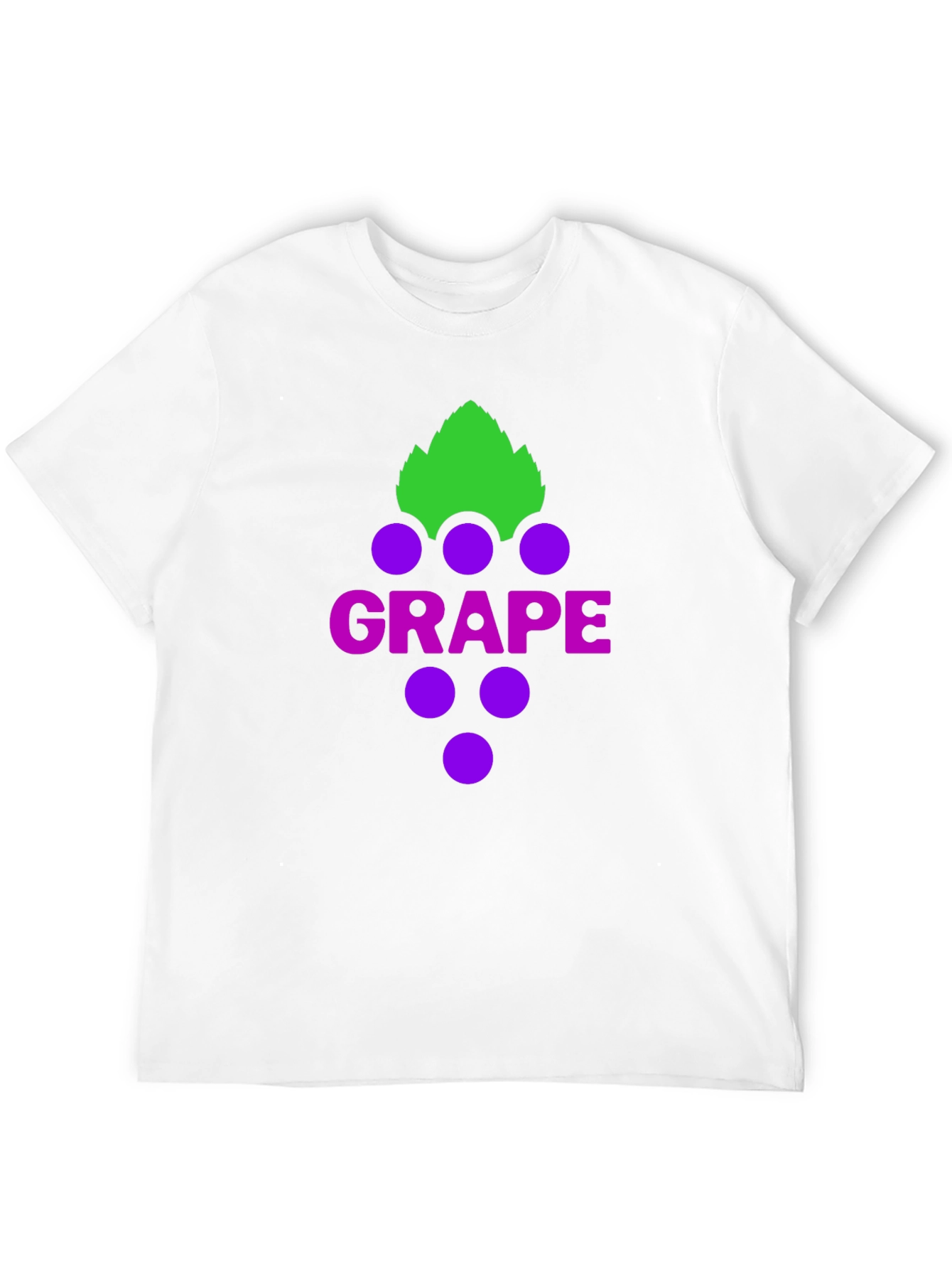Grape Graphic Tee - Casual Black T-Shirt