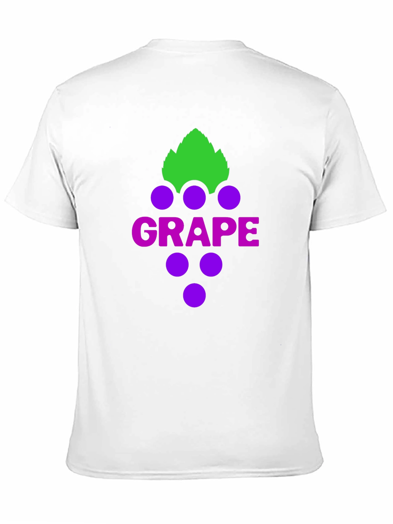Grape Graphic Tee - Casual Black T-Shirt