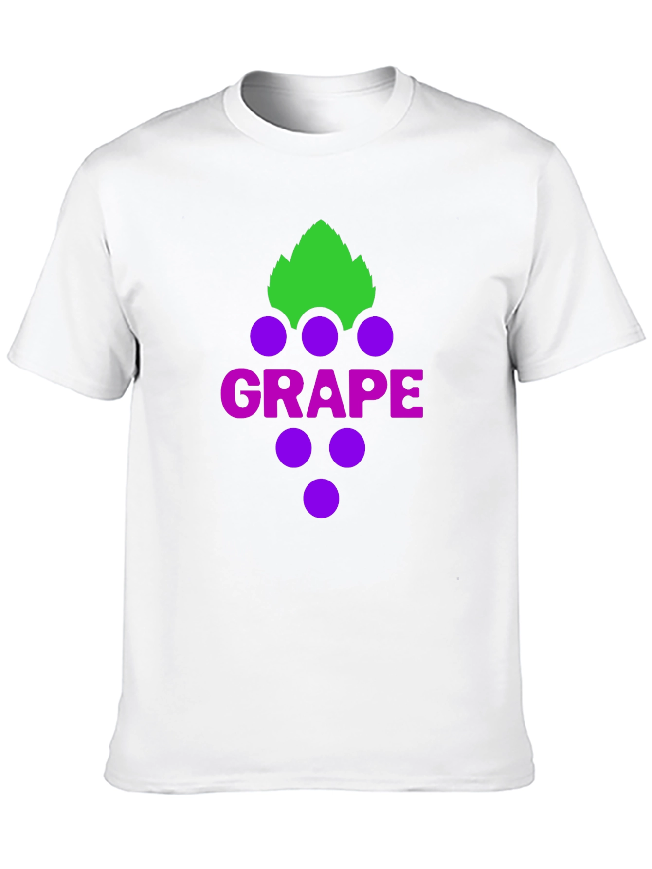 Grape Graphic Tee - Casual Black T-Shirt